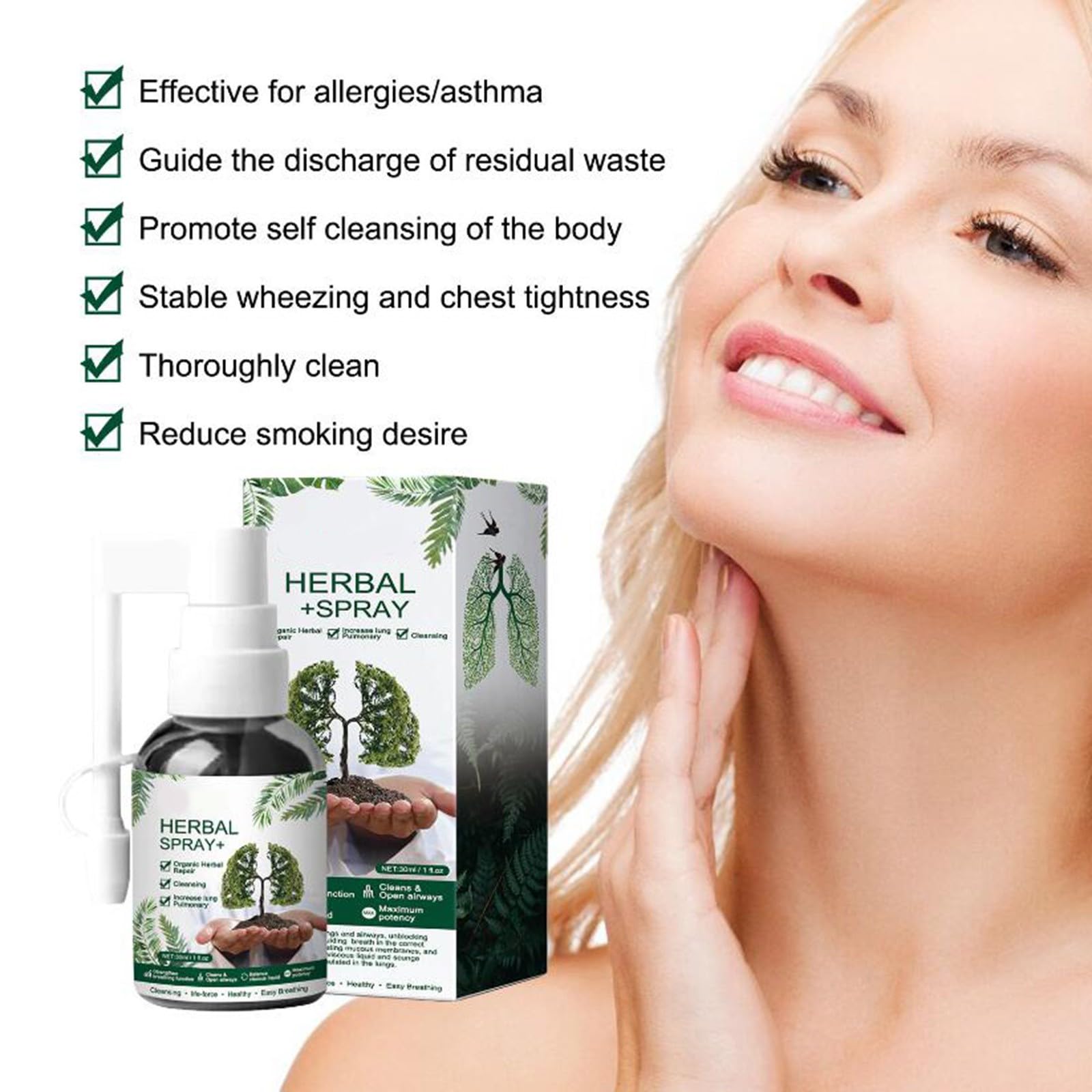 Nature Lung Cleanse Mist Powerful Lung Support Nature Lung Cleanse Mist Lung Spray Relieve Body