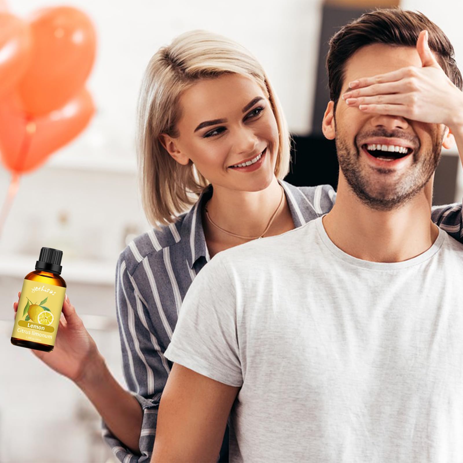 yethious Lemon Essential Oil Lemon Essential Oill for Diffuser, Perfume, Body, Skin, Hair, Candle Soap