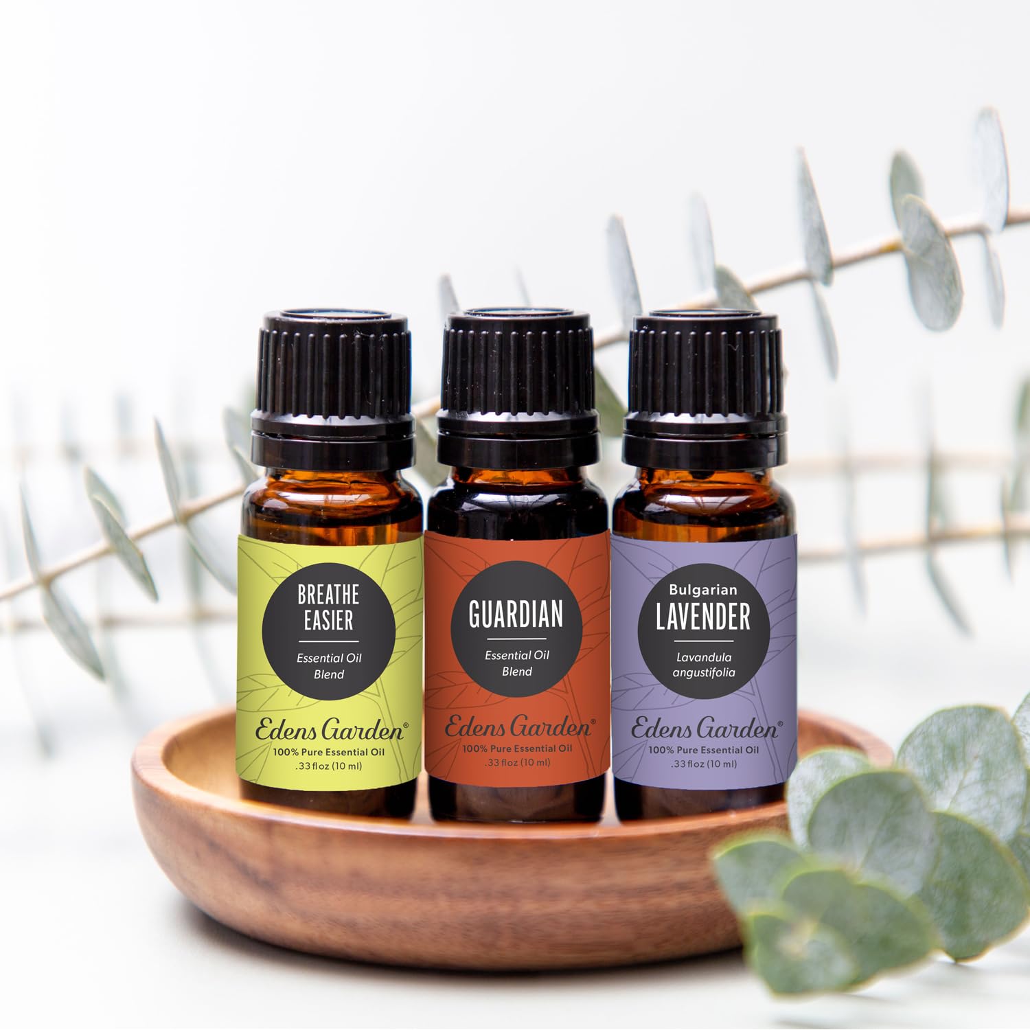 Edens Garden Essential Oil Well-Being Set, 3 Pure Essential Oils for Diffusers for Home