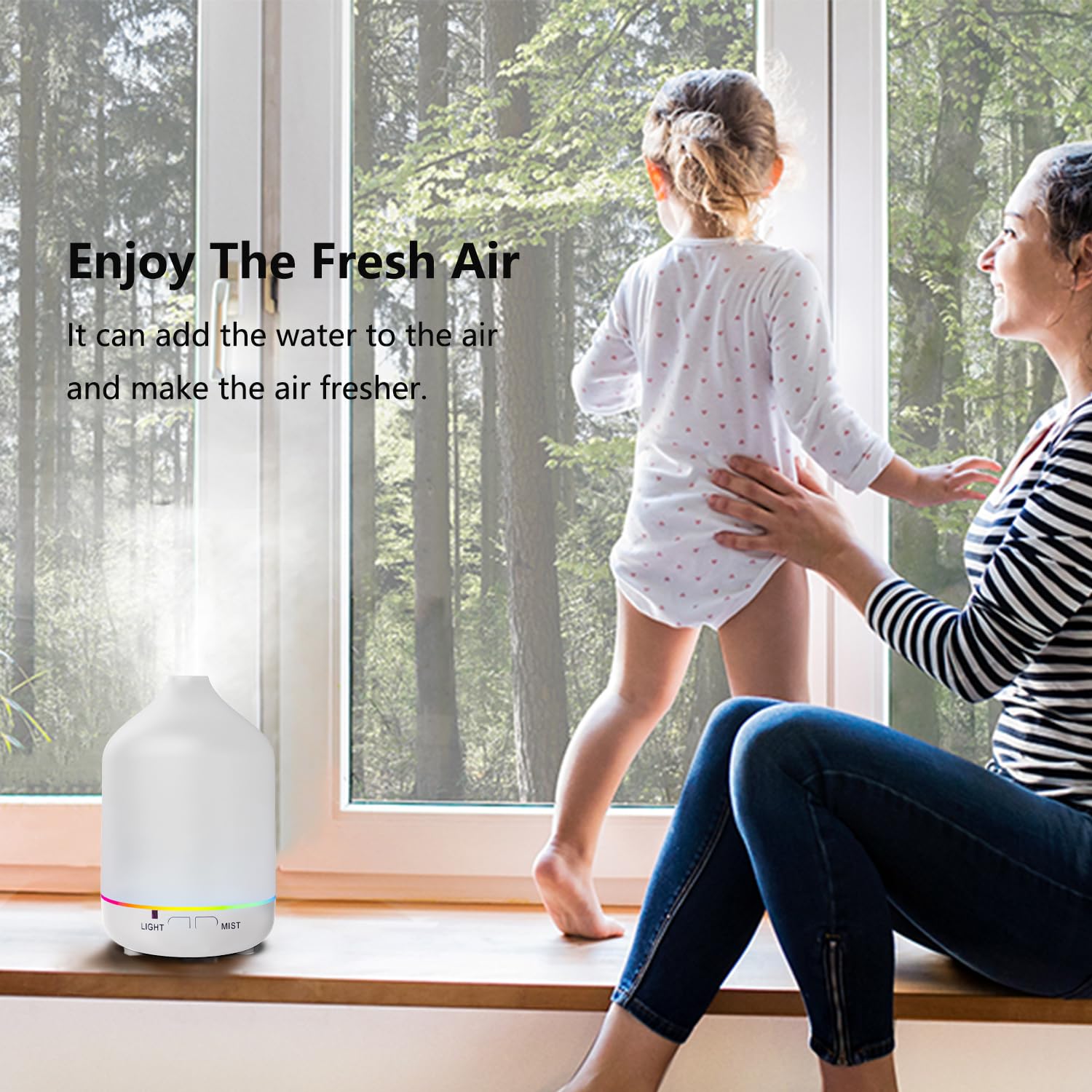 Diffusers 200ml Resin Colorful Essential Oil Diffuser with Adjustable Mist Mode,Auto Off Aroma Diffuser