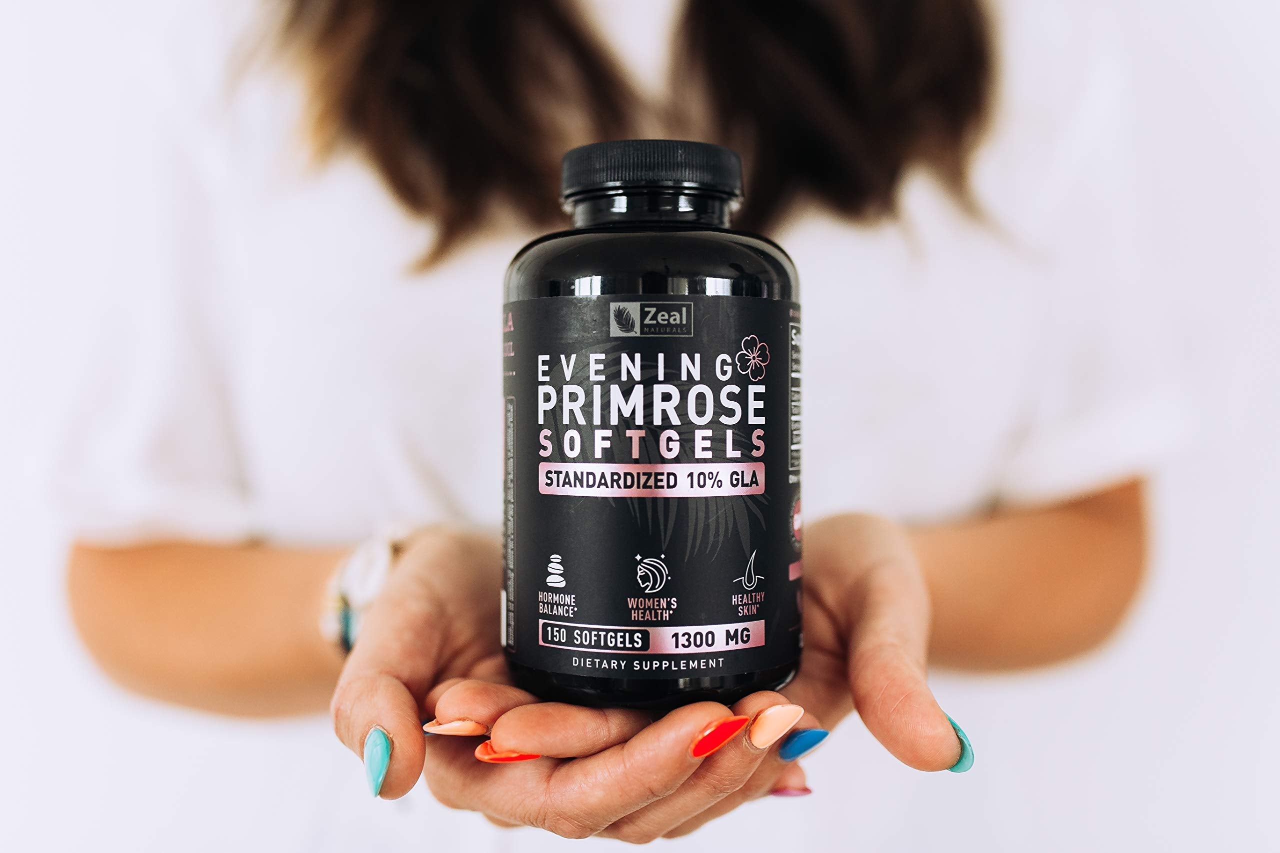 Evening Primrose Oil Capsules (150 Liquid Softgels | 1300mg) Premium Evening Primrose Oil – Natural