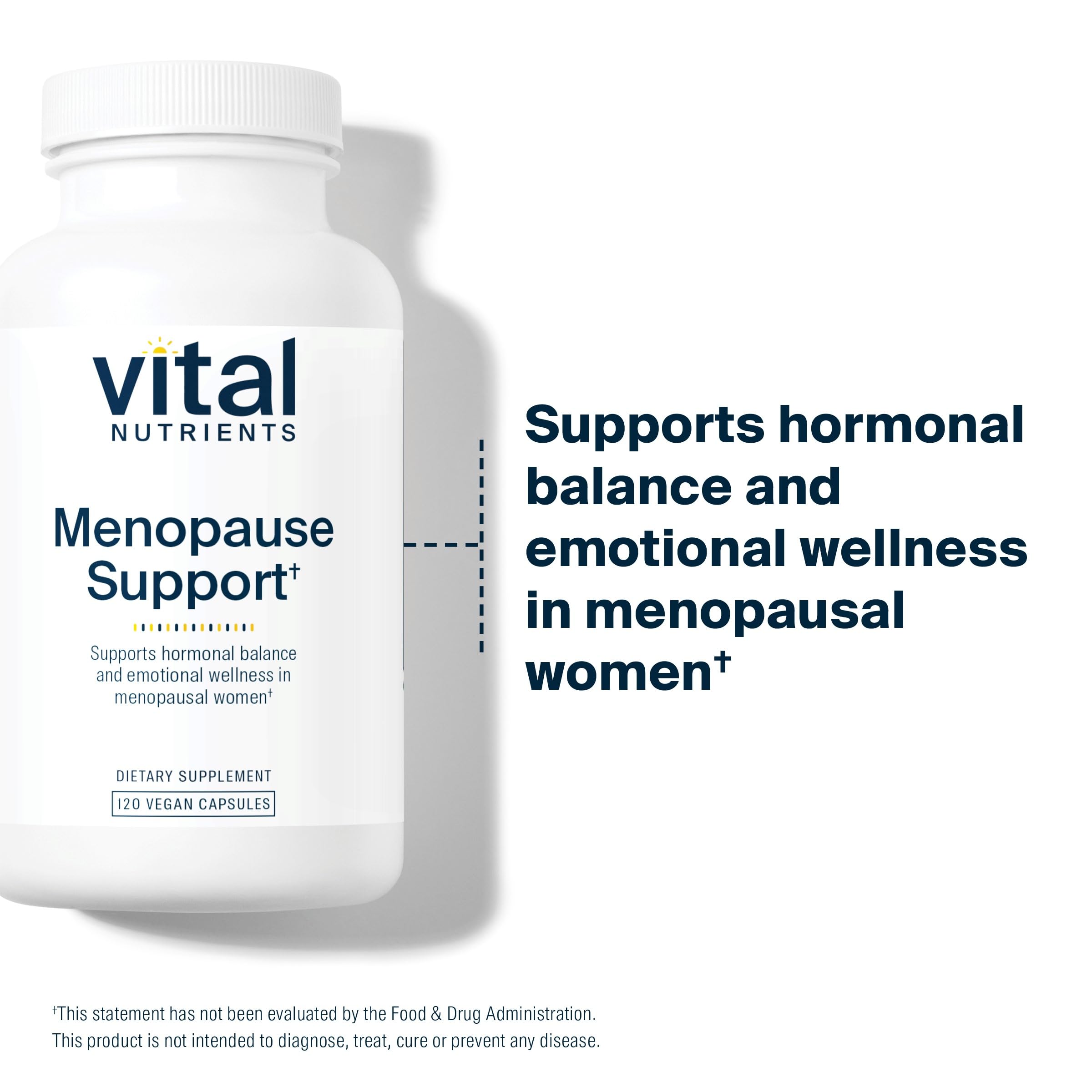Vital Nutrients Menopause Support | Vegan Supplement for Women | Herbal Complex