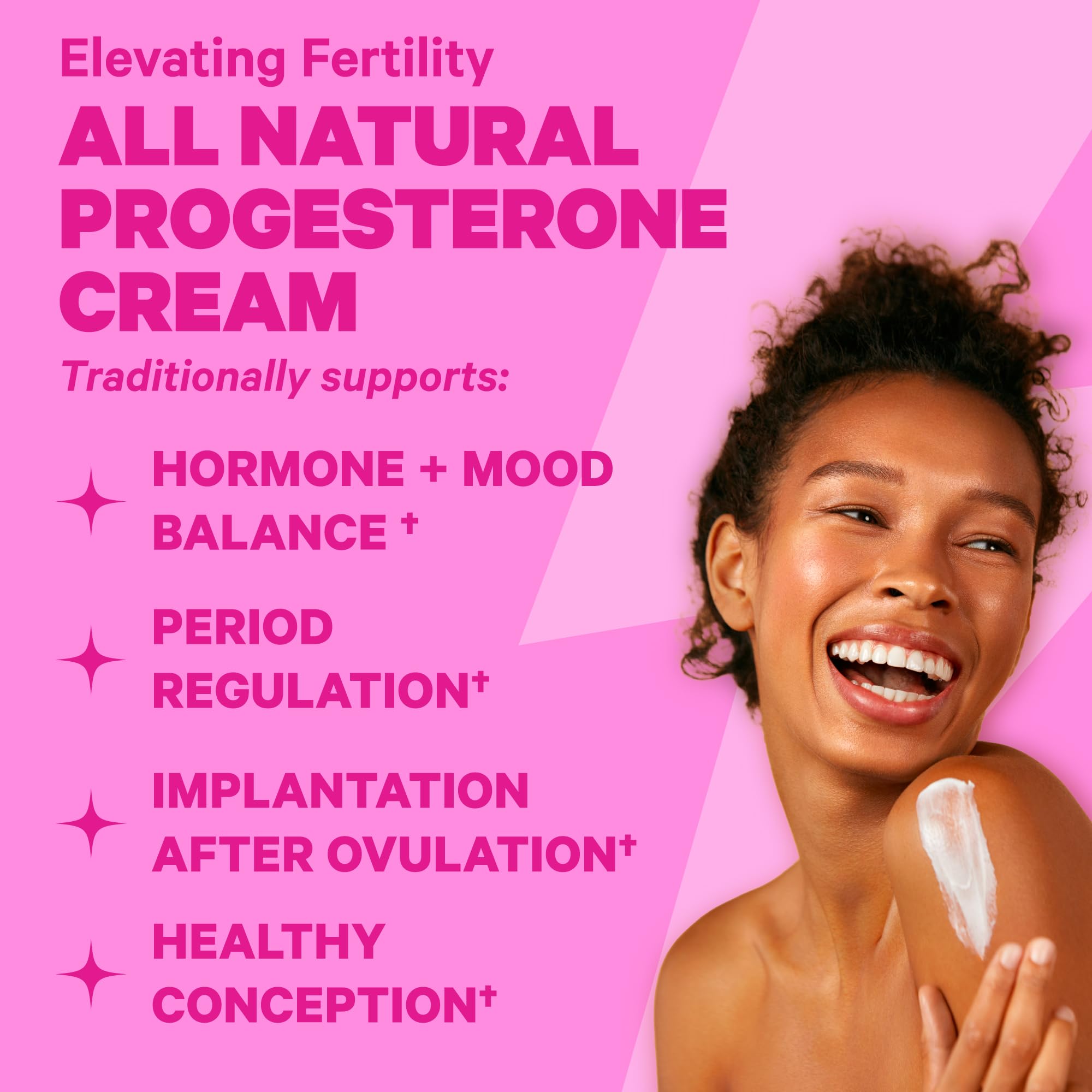 Pink Stork Fertility Supplements for Women and Progesterone Cream
