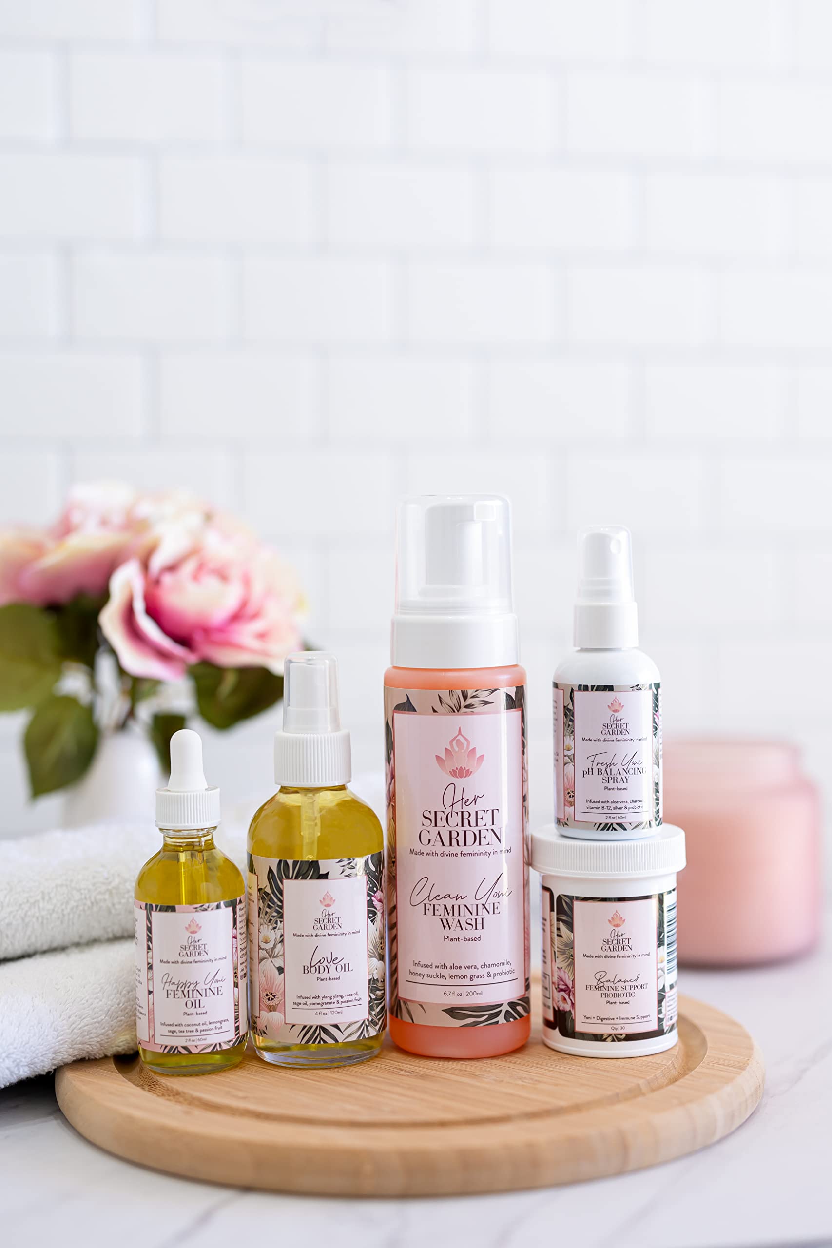 Her SECRET GARDEN Fresh Yoni - Feminine Spray 2oz, plant-based soothing mist all natural