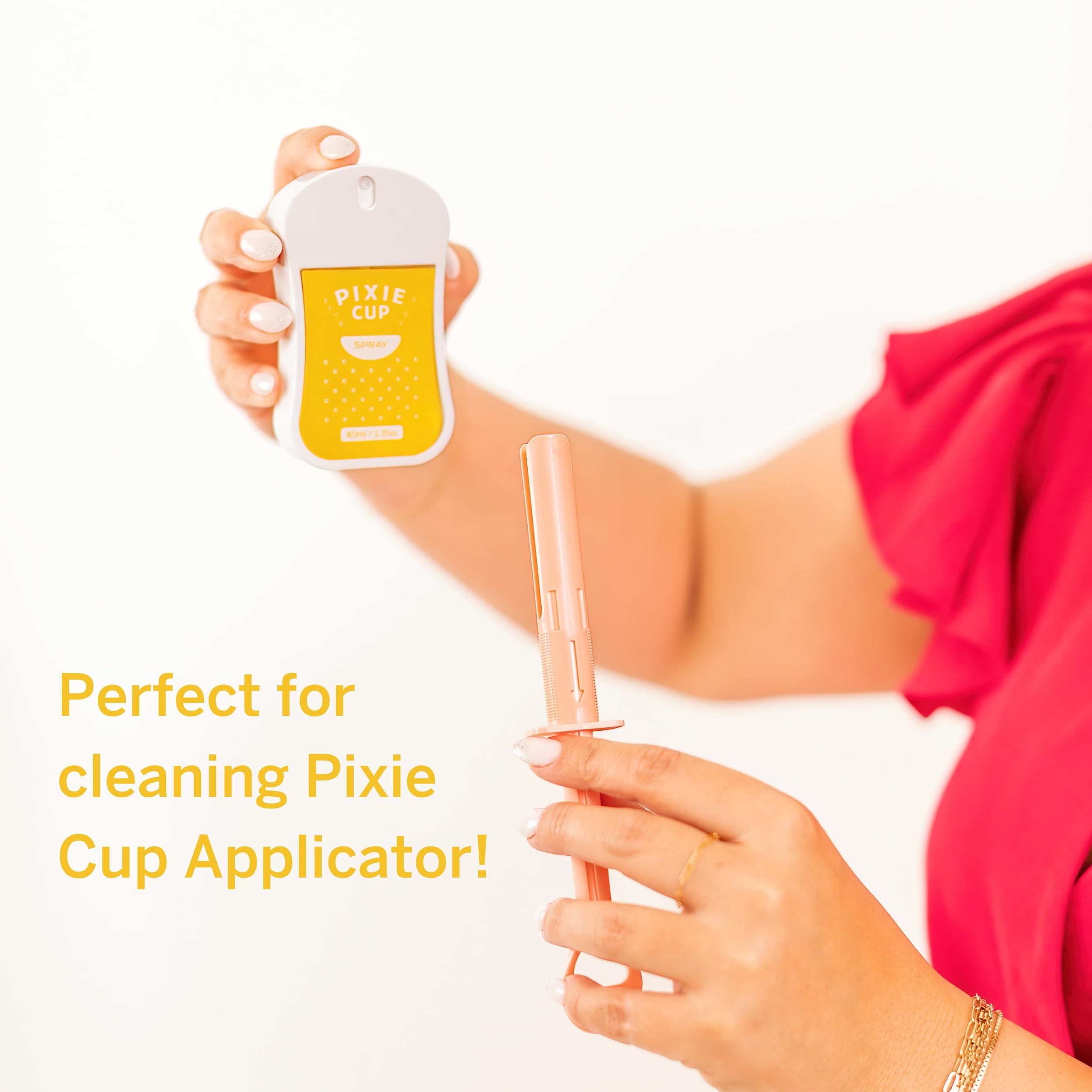 Pixie Sterilizer Spray for Menstrual Cups - Complete Sterilization in Just A Quick Spray - 100% Hypoallergenic