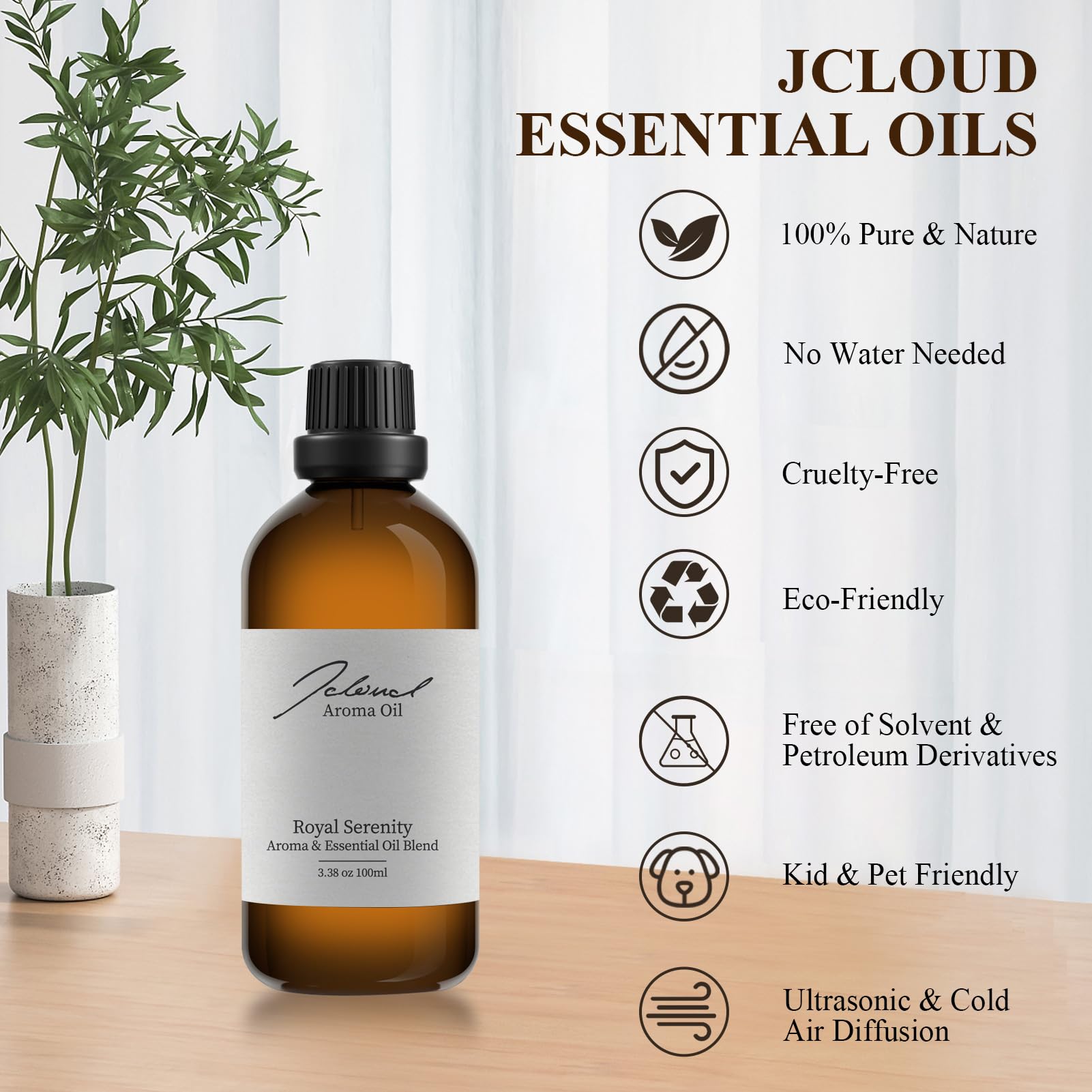 JCLOUD Royal Serenity Essential Oil Inspired by Ritz-Carlton Hotel | Hotel Collection - Pure Aromatherapy