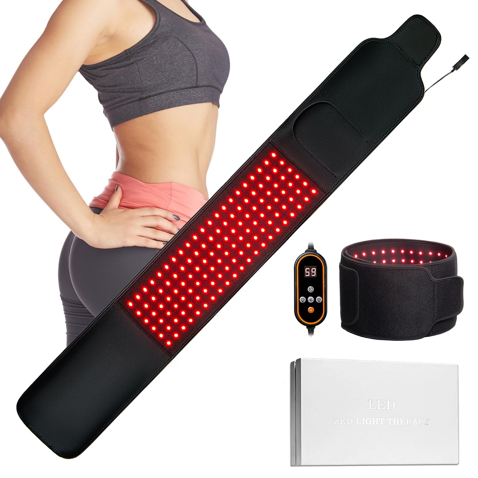 EquiZen Red Light Therapy Belt - Red Light Therapy for Body, Infrared Light Therapy Device 