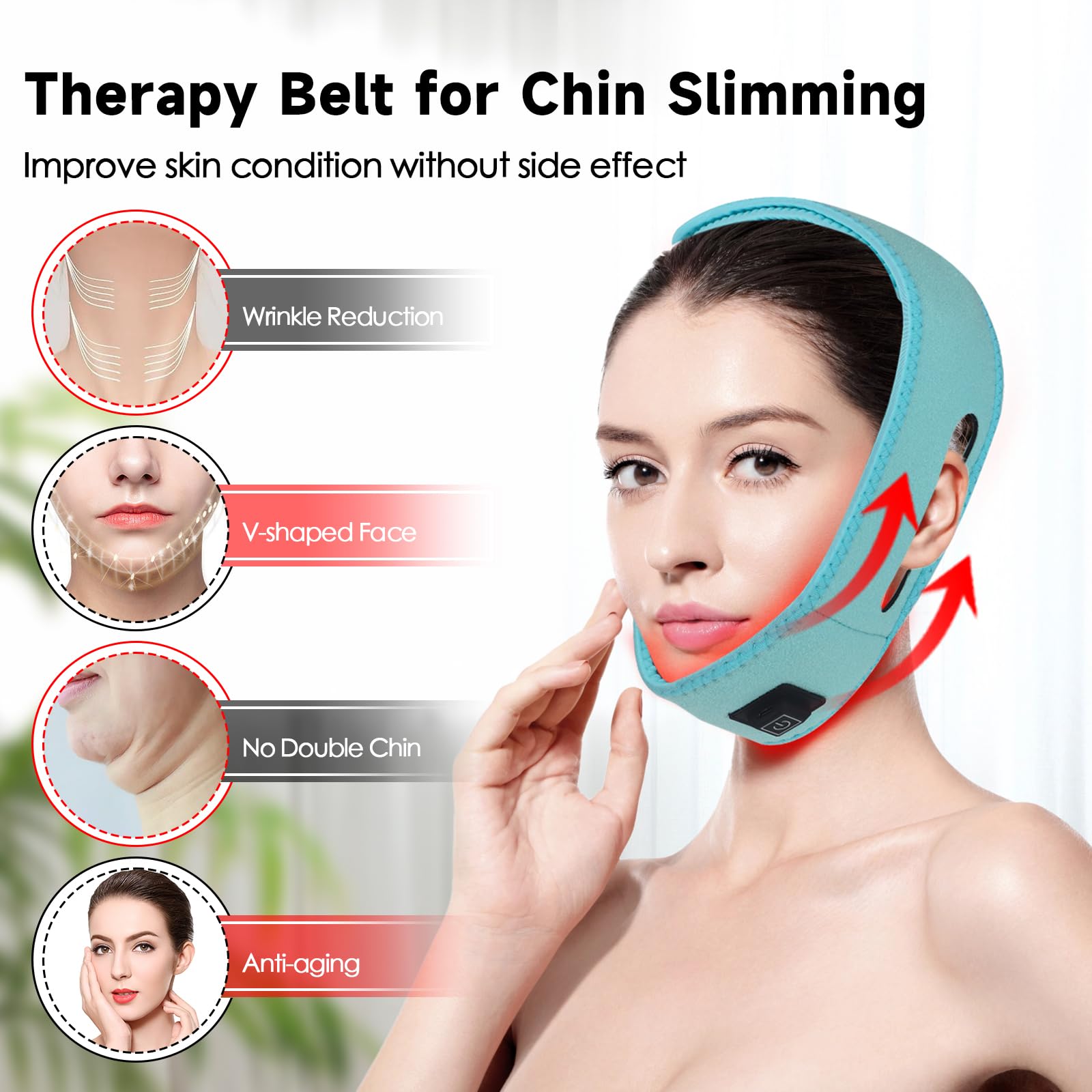 Red Light Therapy for Neck, Yasinaner Red Infrared Light Therapy Pad for Neck 660nm Red Light