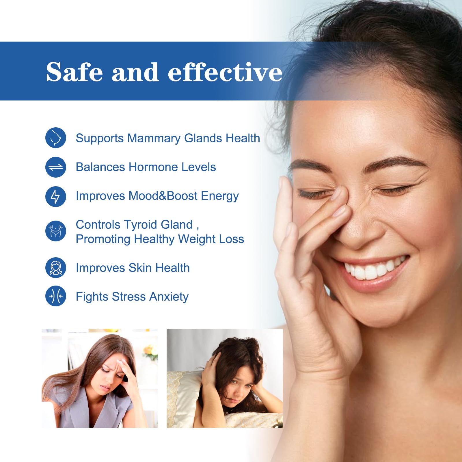 Menopause Relief Cream 2000mg Reduces Female Menopause Fatigue Night Sweats Mood Swings