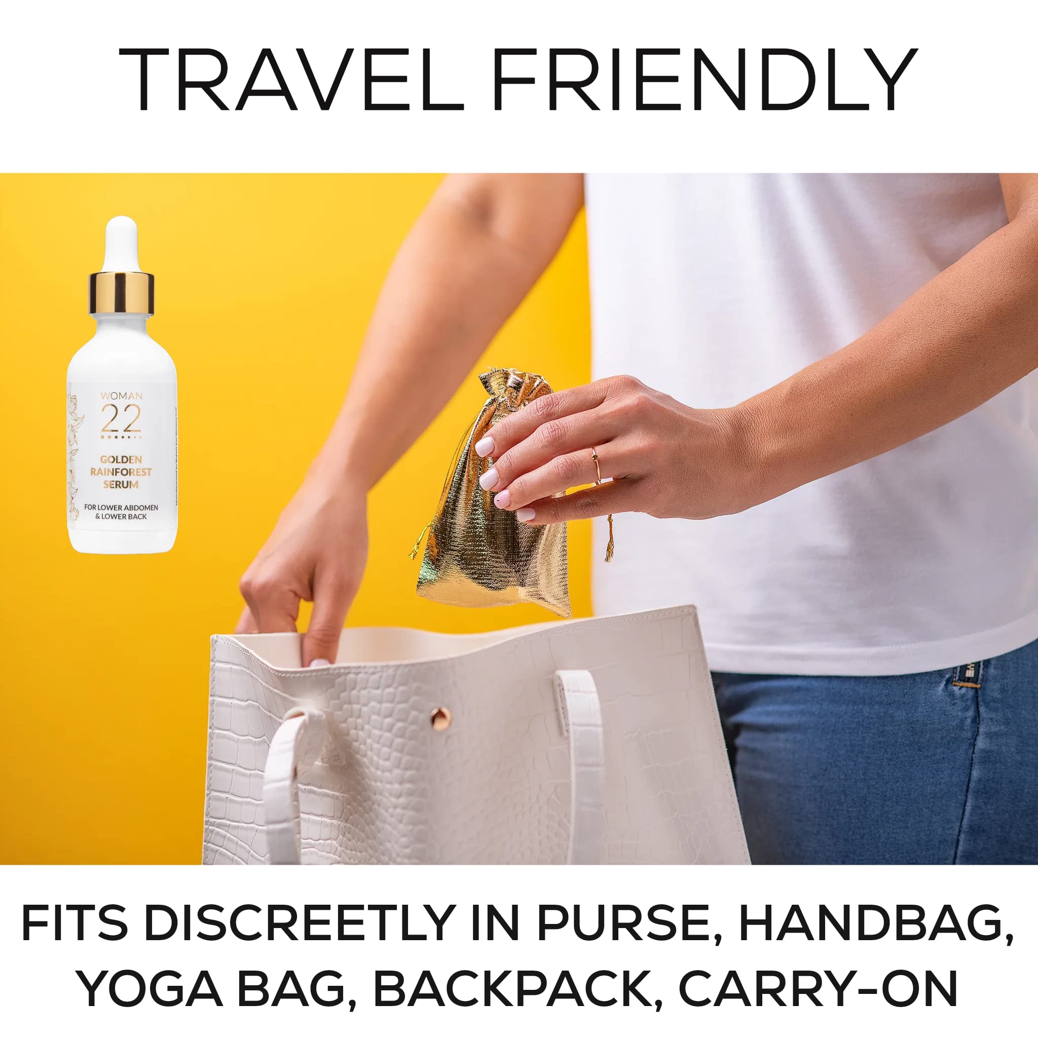 Topical Soothing Serum for Difficult Periods, Cramps, Bloating & more. Apply Lower Abdomen