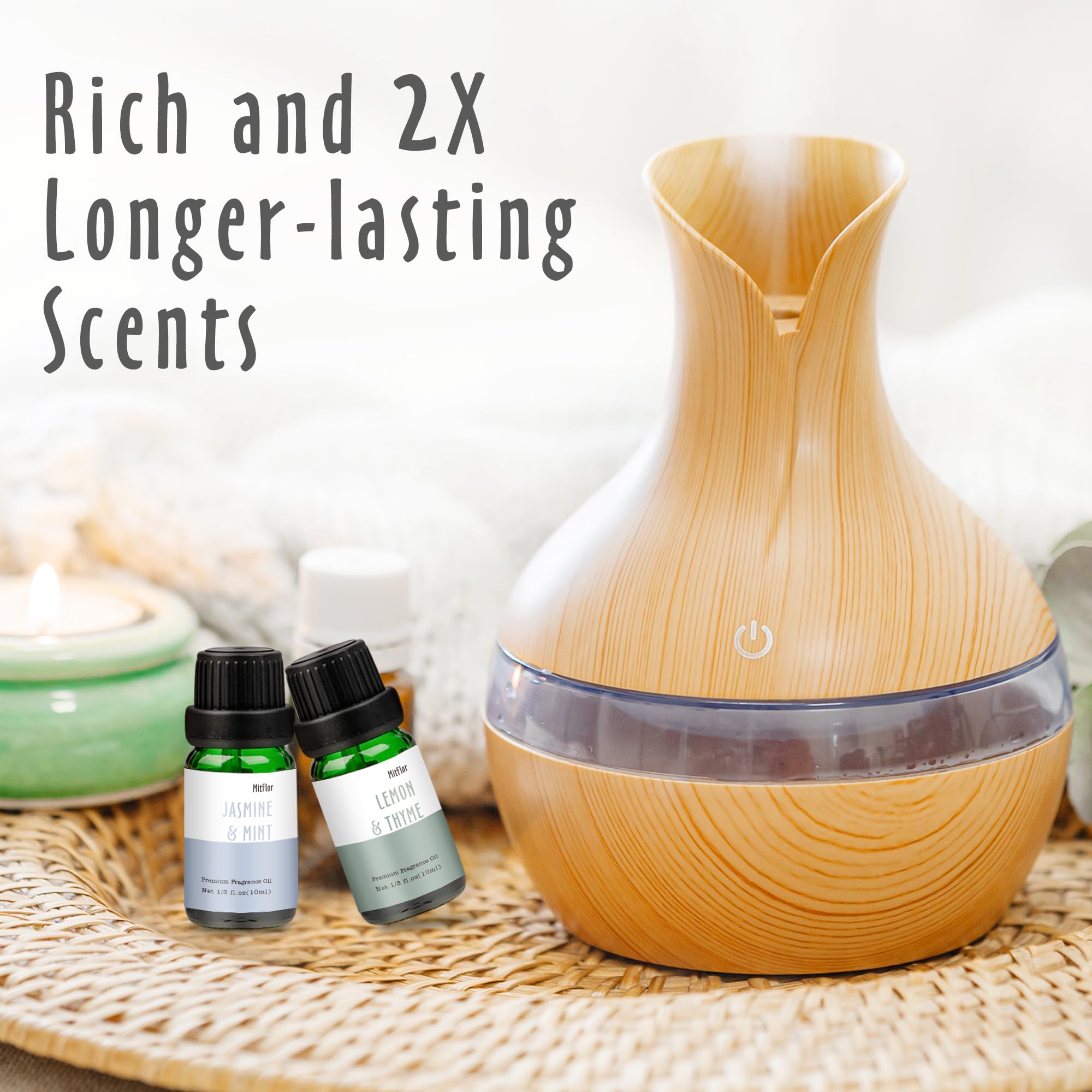 Fragrance Oils, MitFlor Hotel Collection Diffuser Oil for Home, Soap & Candle Making Scents