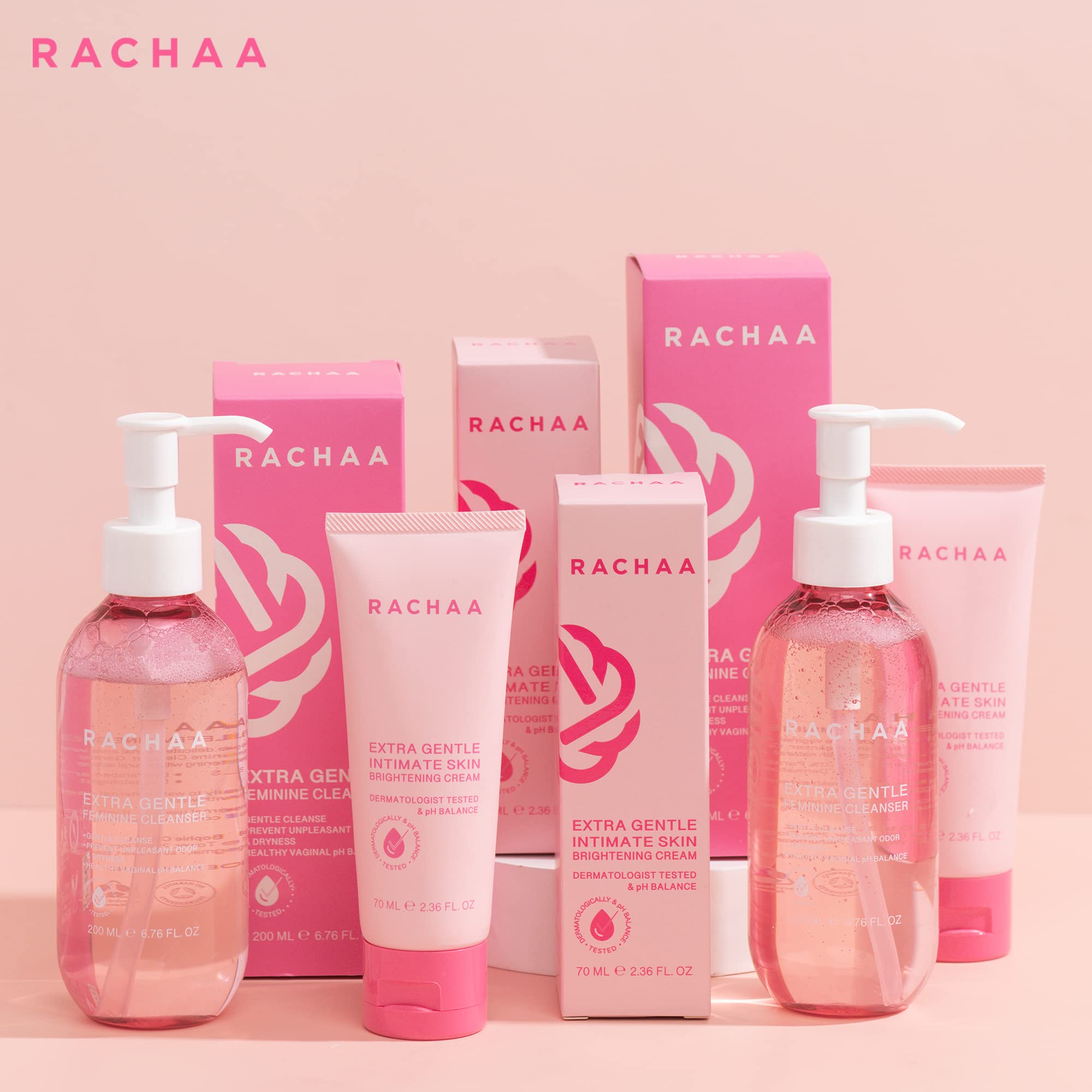 RACHAA Feminine Wash for Women, Lightening and Moisturizing, pH Balance Intimate Wash