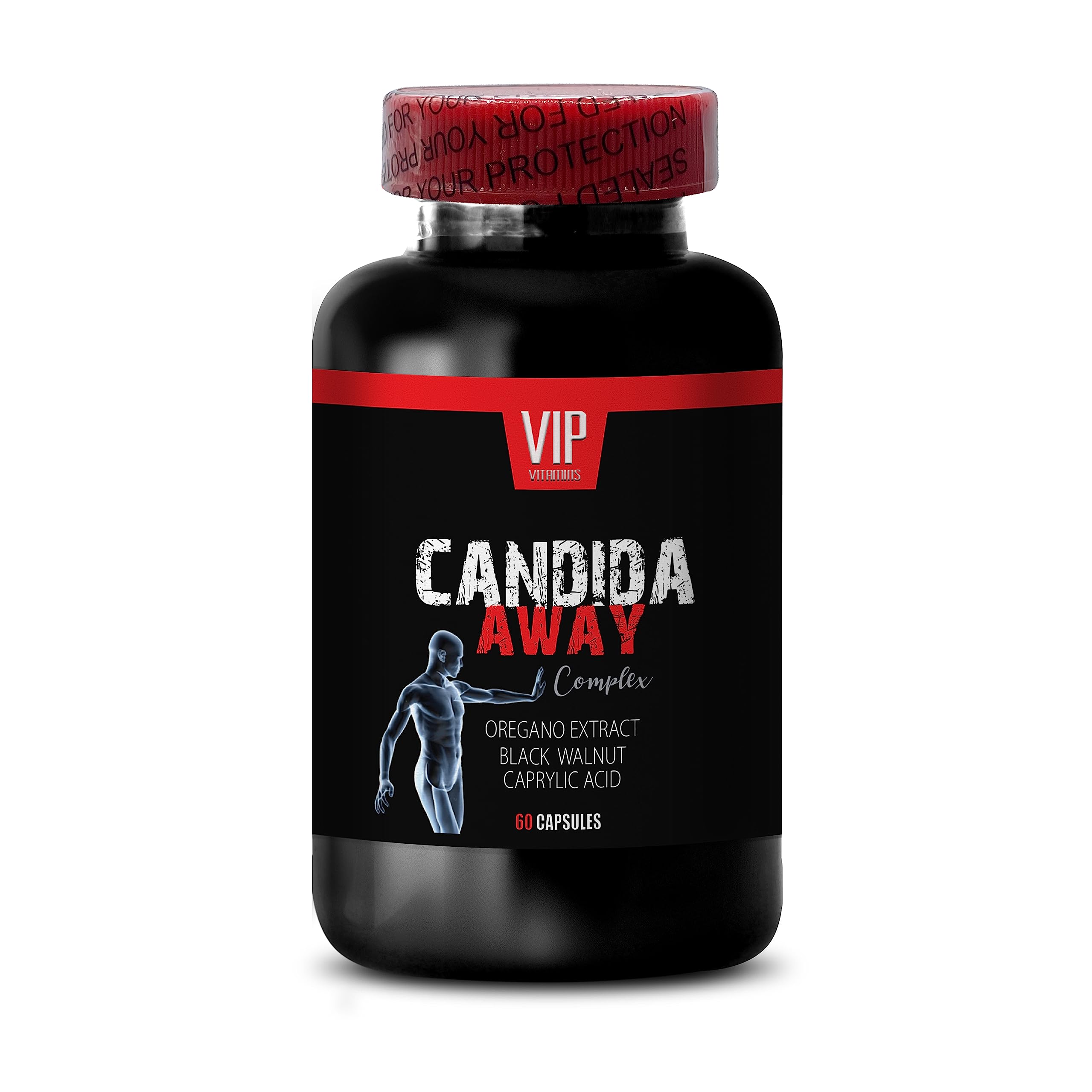 Natural detoxification Supplement - Candida Away Extra Strength Formula - Candida Support - Digestive AID