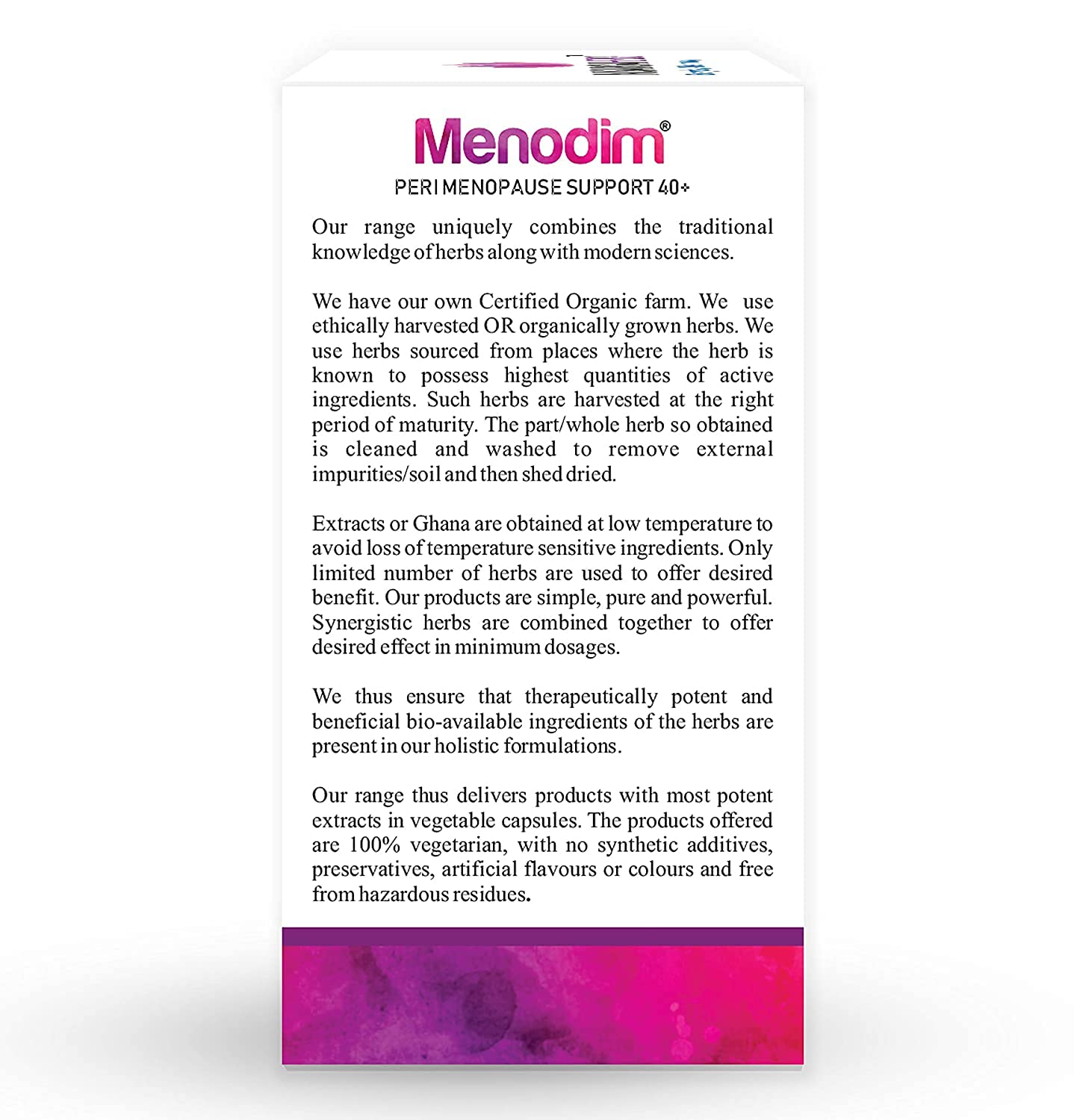 Ifra Nisarga Herbs Menodim, for Pre-Menopause Relief, Fatigue & Functional Imbalance Support