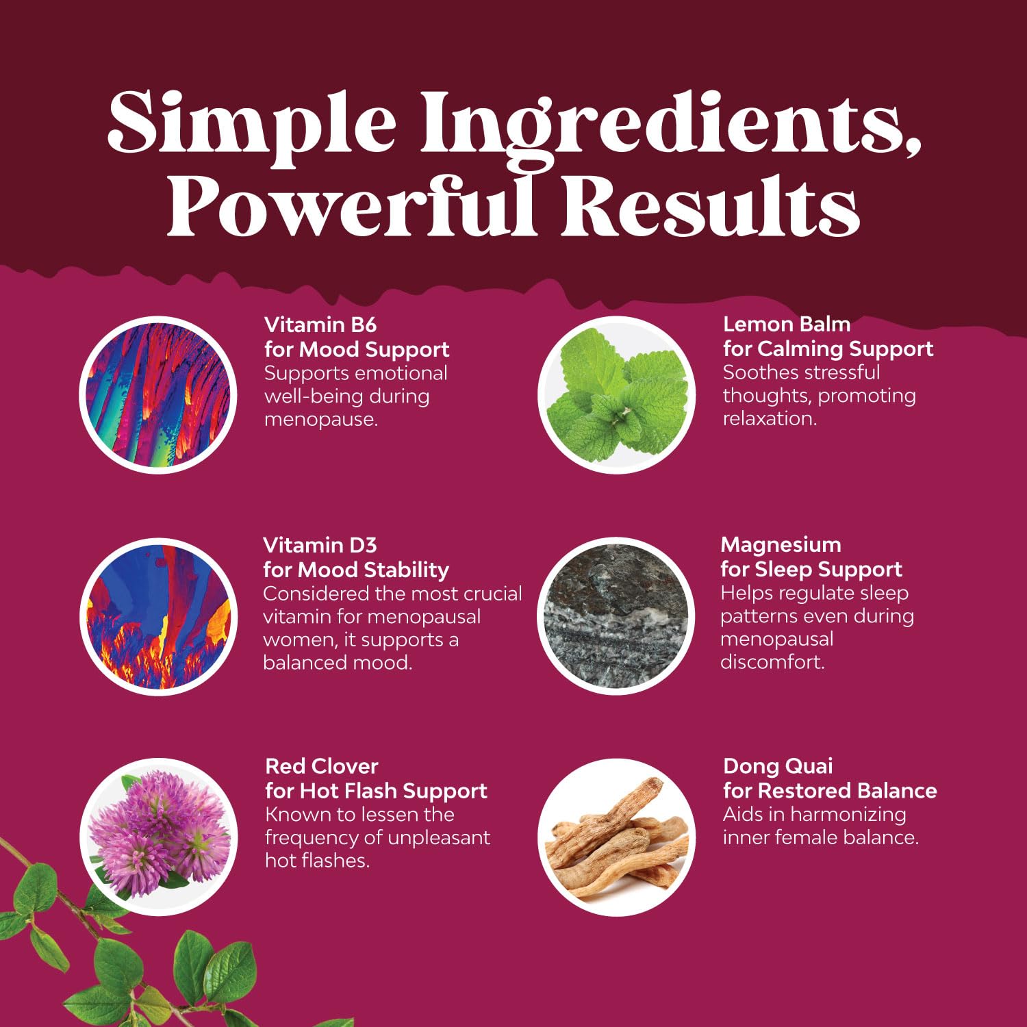 Soy Free Menopause Supplement for Women - Herbal Menopause Relief for Women for Night Sweats