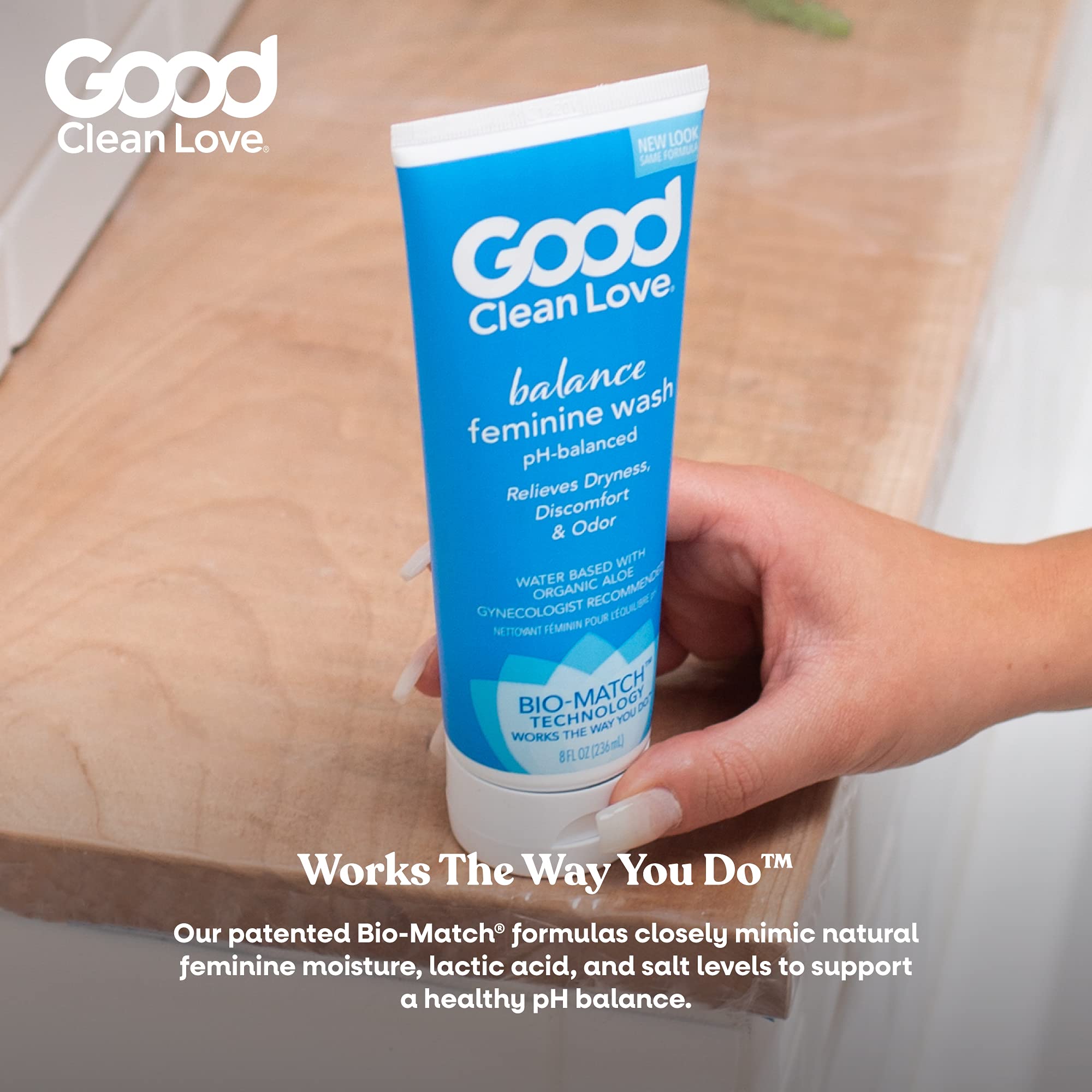 Good Clean Love Balance Moisturizing Wash, pH-Balanced Vaginal Soap for Women