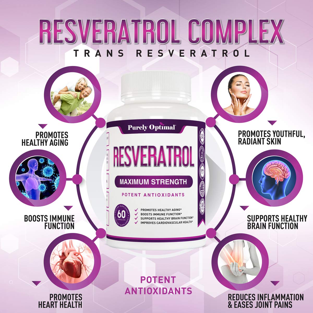 Premium Resveratrol Supplement 1500mg - Max Strength, Trans Resveratrol Capsules