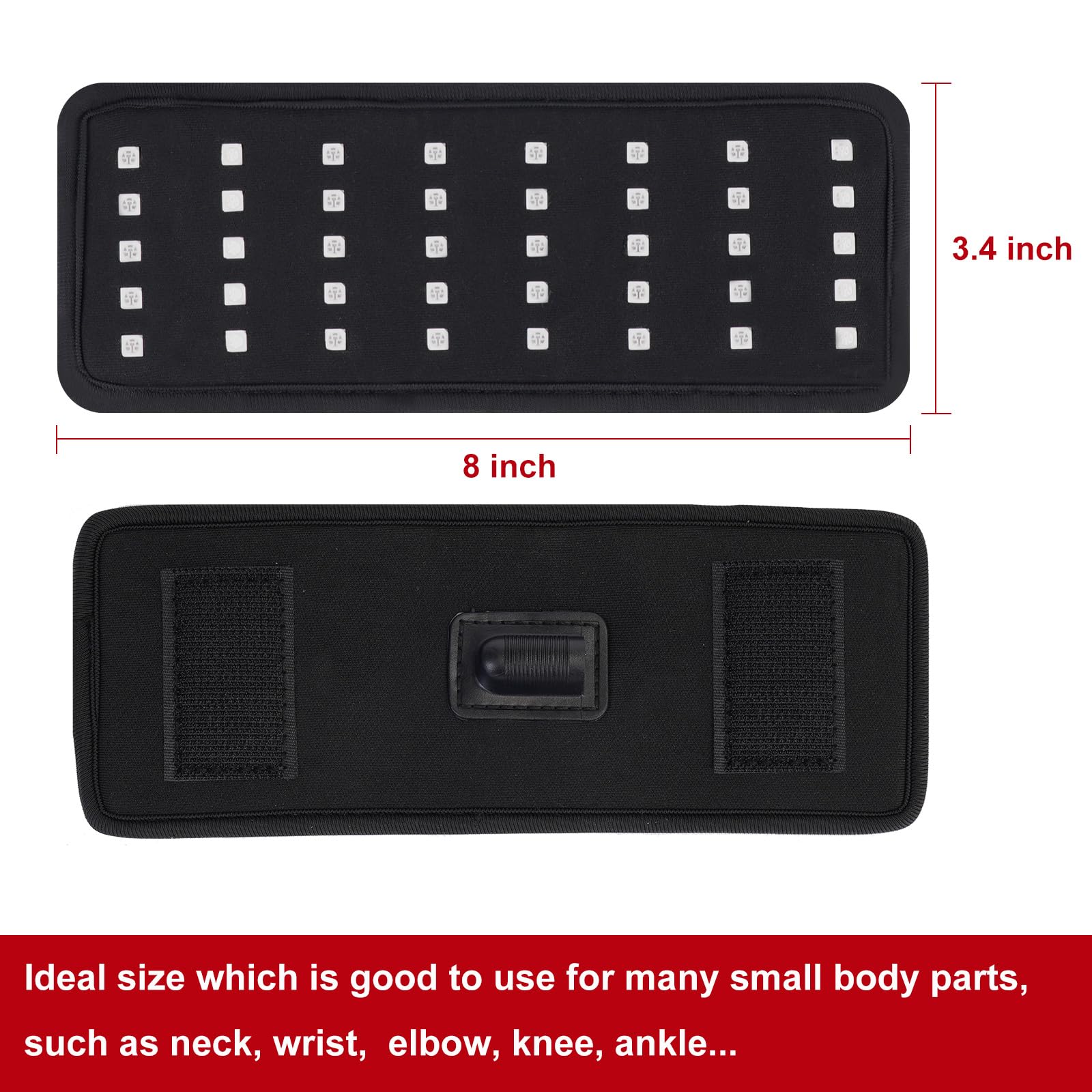 Replacement Red Light Therapy Patch, Infrared Light Therapy for Body Neck Wrist Red Therapy Belt