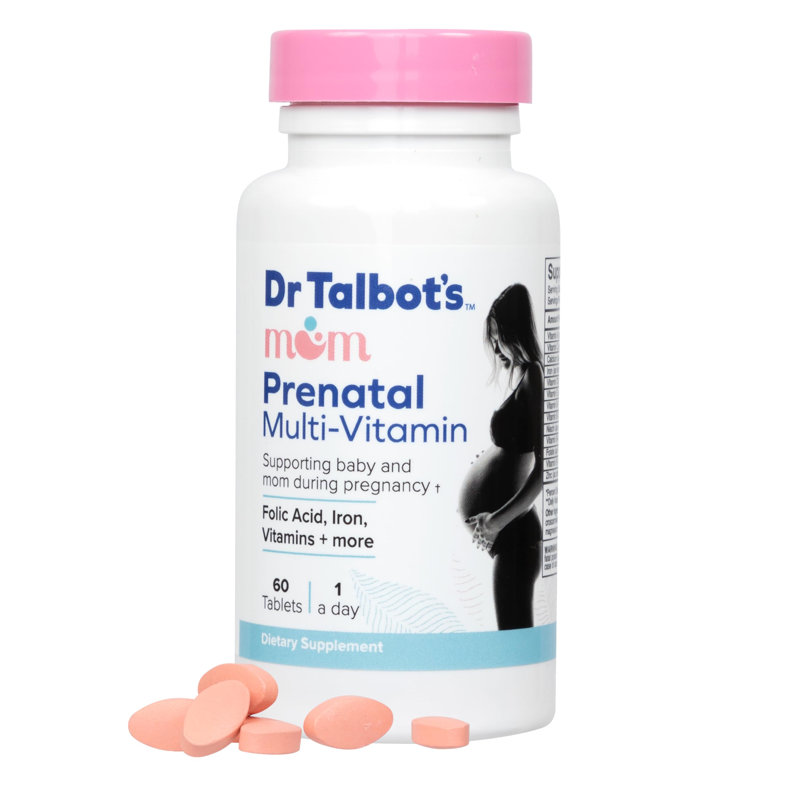 Dr. Talbot's Mom Prenatal Multi-Vitamin with Folic Acid, Iron, Vitamins and More