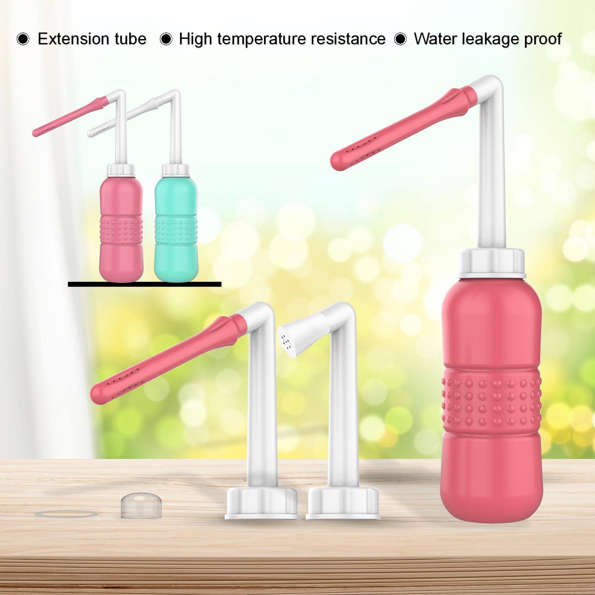 2PCS Vaginal irrigation Intimate Wash for Women,Portable Bidet Travel Bidets,Peri Bottle