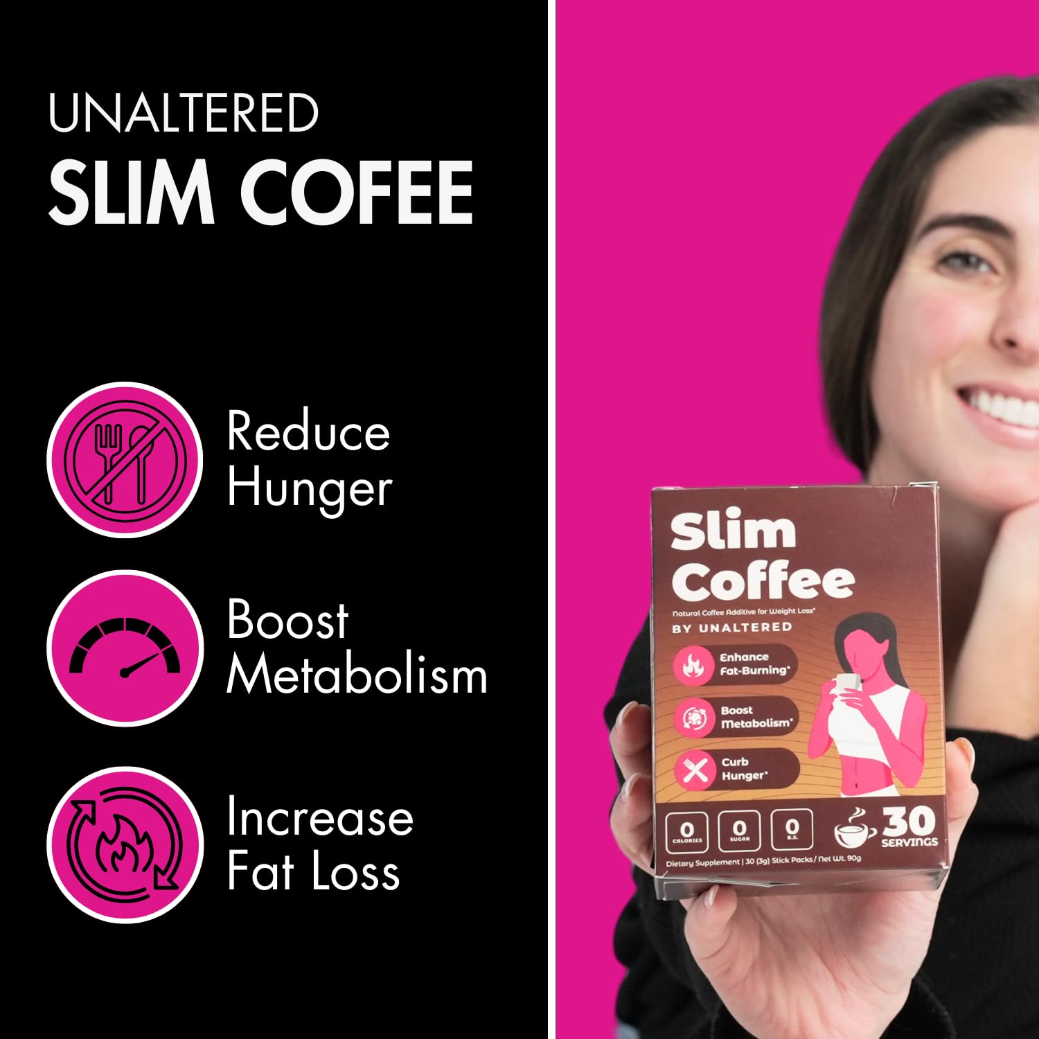 UNALTERED Weight Loss Coffee for Women - Boost Metabolism, Suppress Appetite