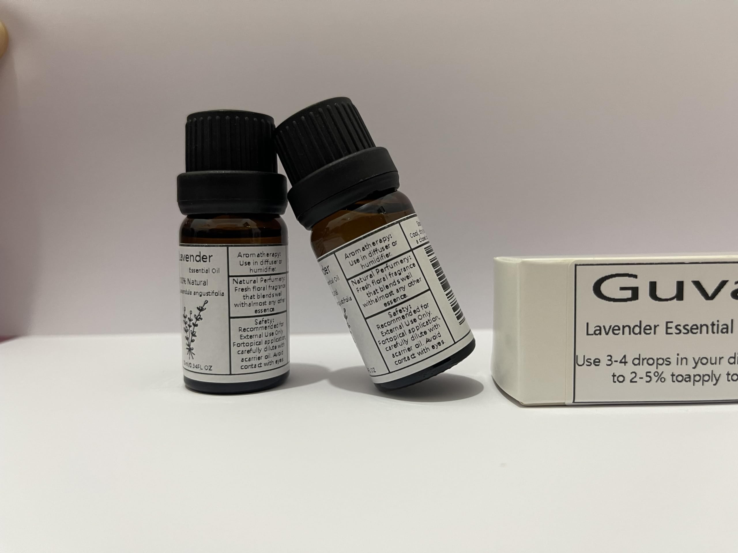 Guvar Lavender Essential Oil Pure for Diffuser for Aromatherapy and Home 100% Pure Natural Extraction