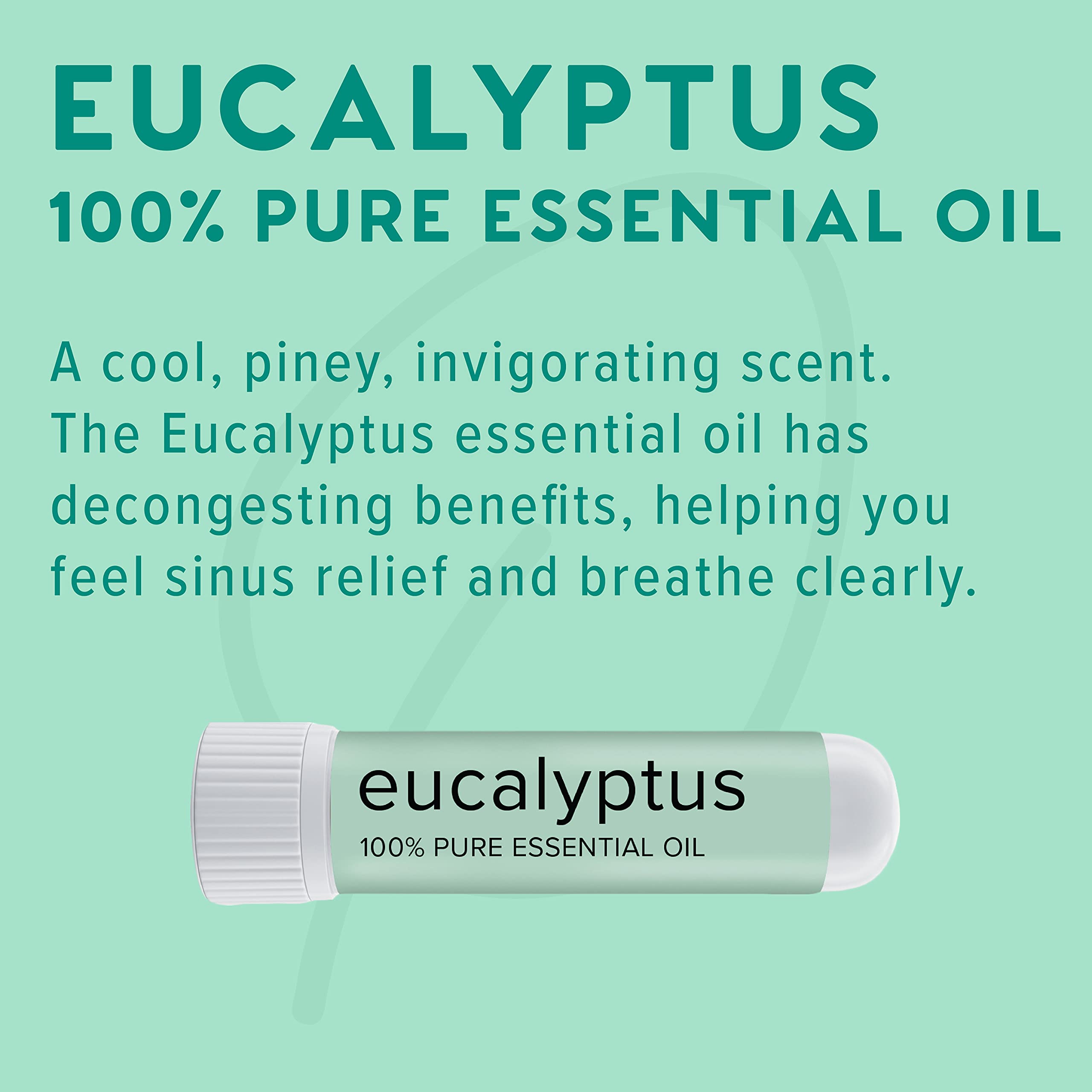 MOXĒ Eucalyptus Essential Oil Nasal Inhaler, Sinus & Congestion Relief, Daily Relaxation, Stress Relief