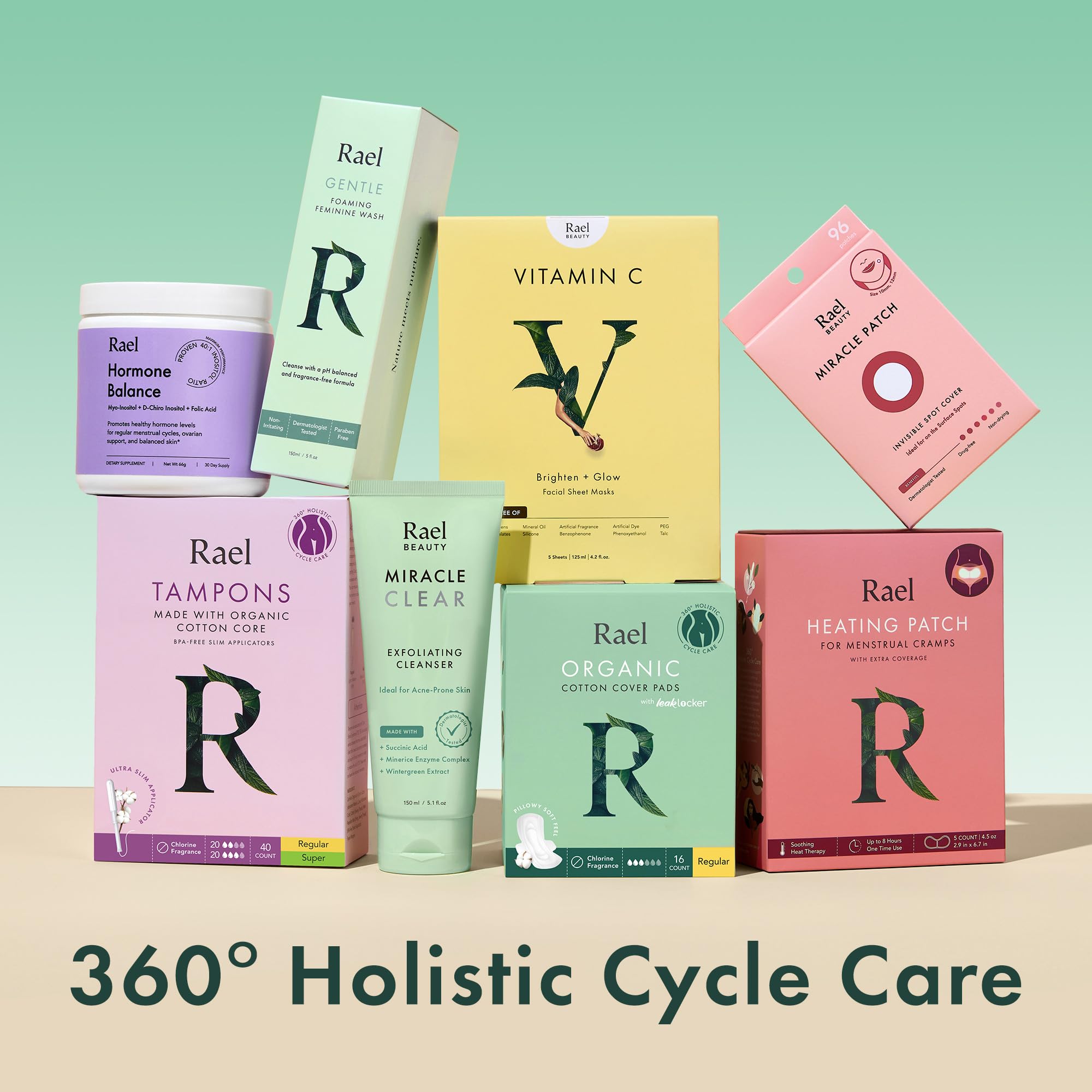 Rael Feminine Wipes, Soothing Wipes for Women - pH Balance, Clean Ingredients, All Skin Types