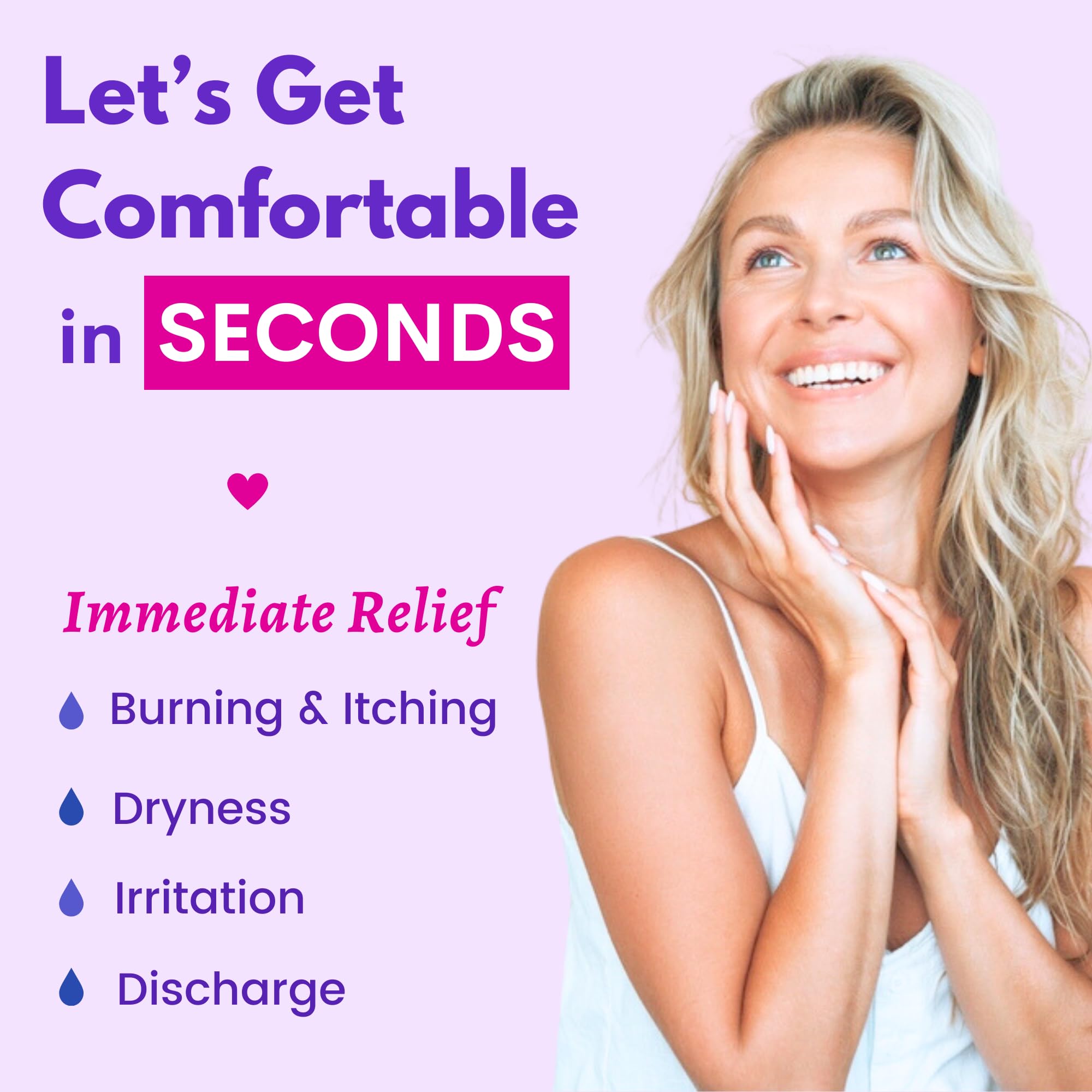 Muun Vaginal Moisturizer - Pack 12 Immediate Intimate Hydration - Dryness Burning Itching