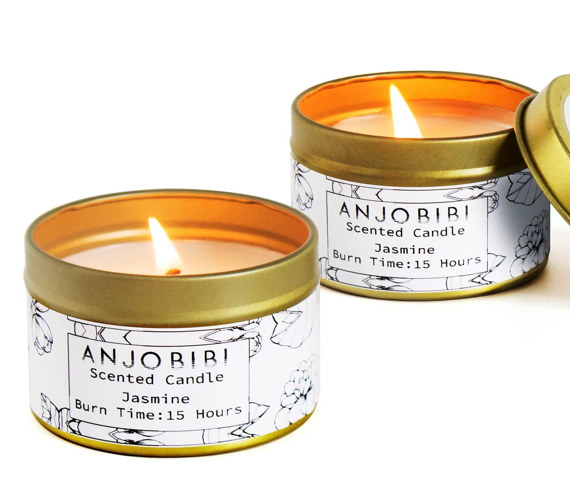 Health Household Health Care Aromatherapy Candles (Jasmine, 2 Oz,2 Pack)…