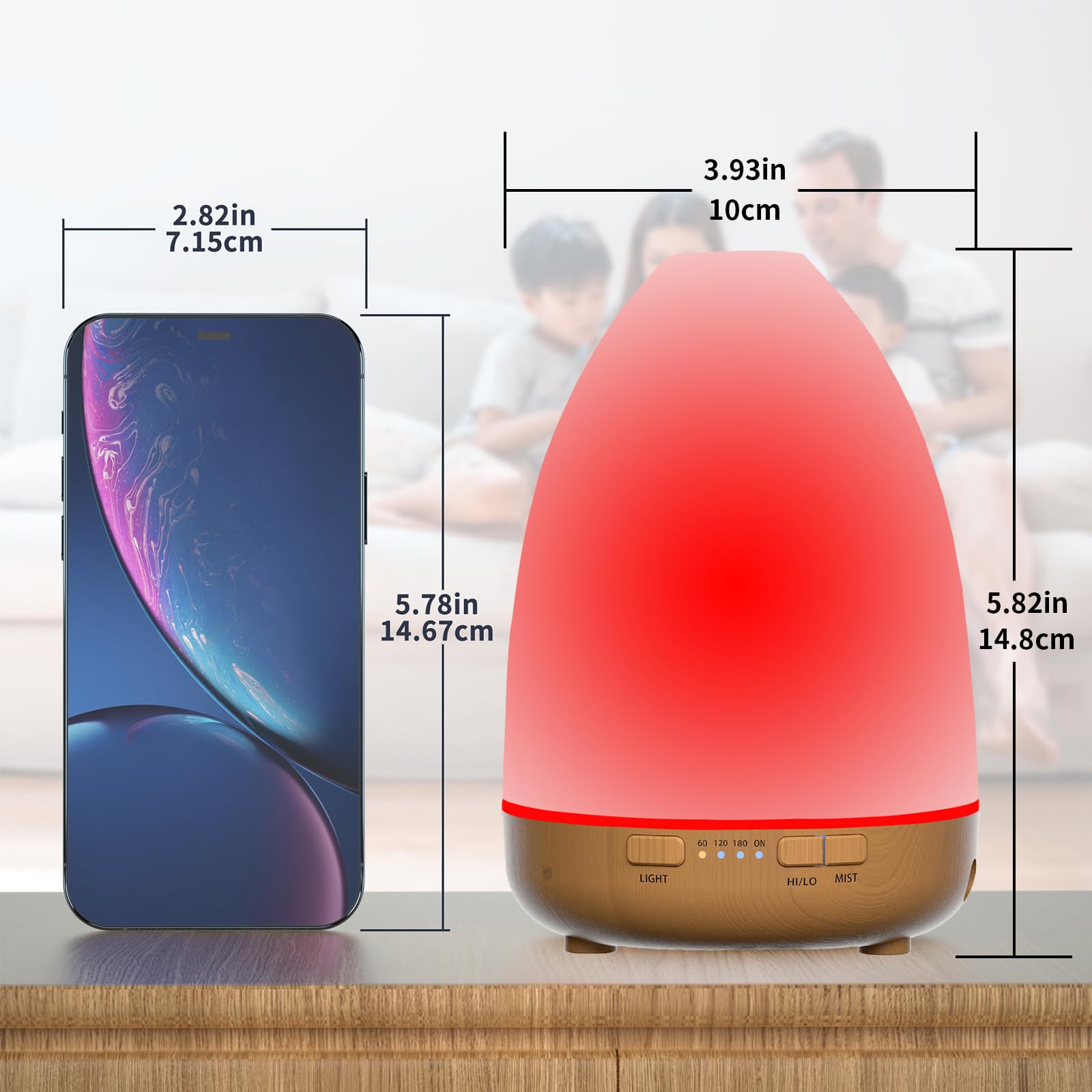 200ml Essential Oil Diffuser, Aromatherapy Diffuser,Enhanced Essential Oil Diffuser, Cool Mist Humidifier