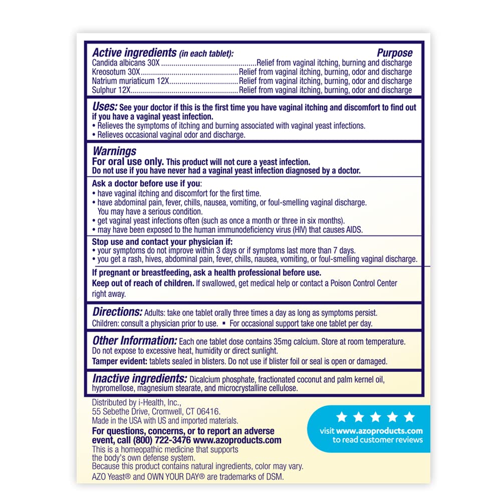 AZO Bladder Control with Go-Less® & Weight Management Dietary Supplement & Yeast Plus Dual Relief