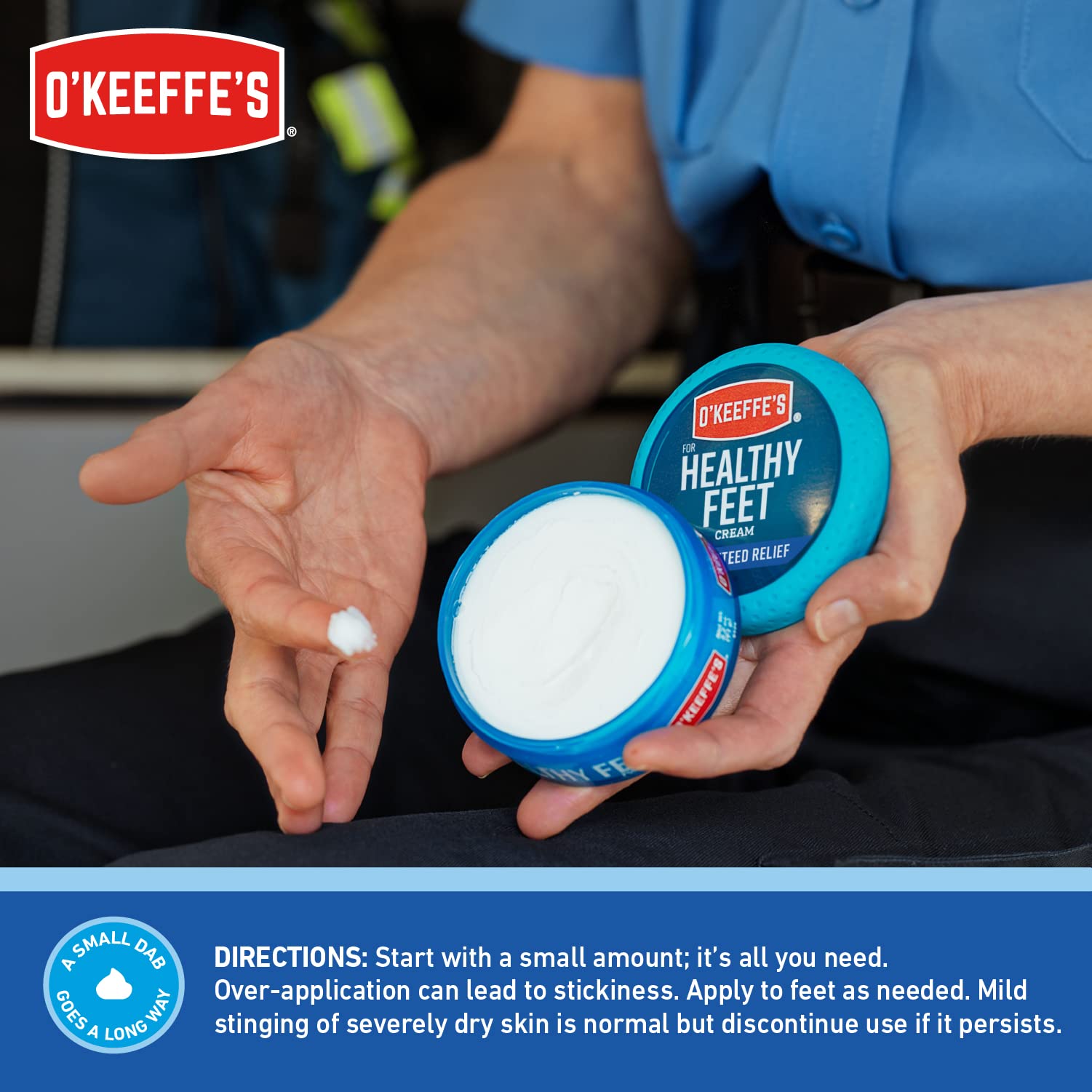 O'Keeffe's for Healthy Feet Foot Cream, Guaranteed Relief for Extremely Dry, Cracked Feet