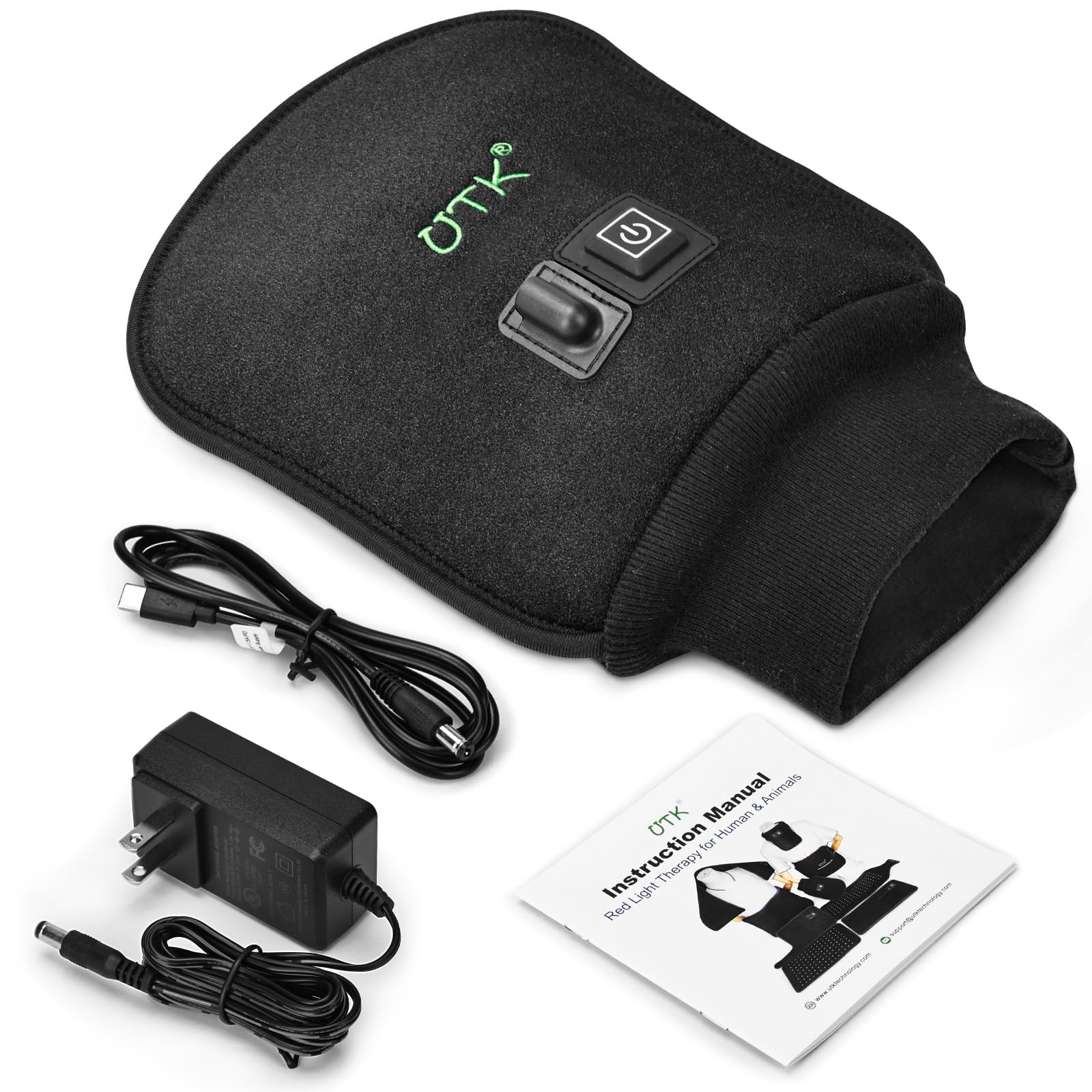 UTK Red Light Therapy Glove for Hands, Double-Sided Infrared Light Therapy Device for Finger