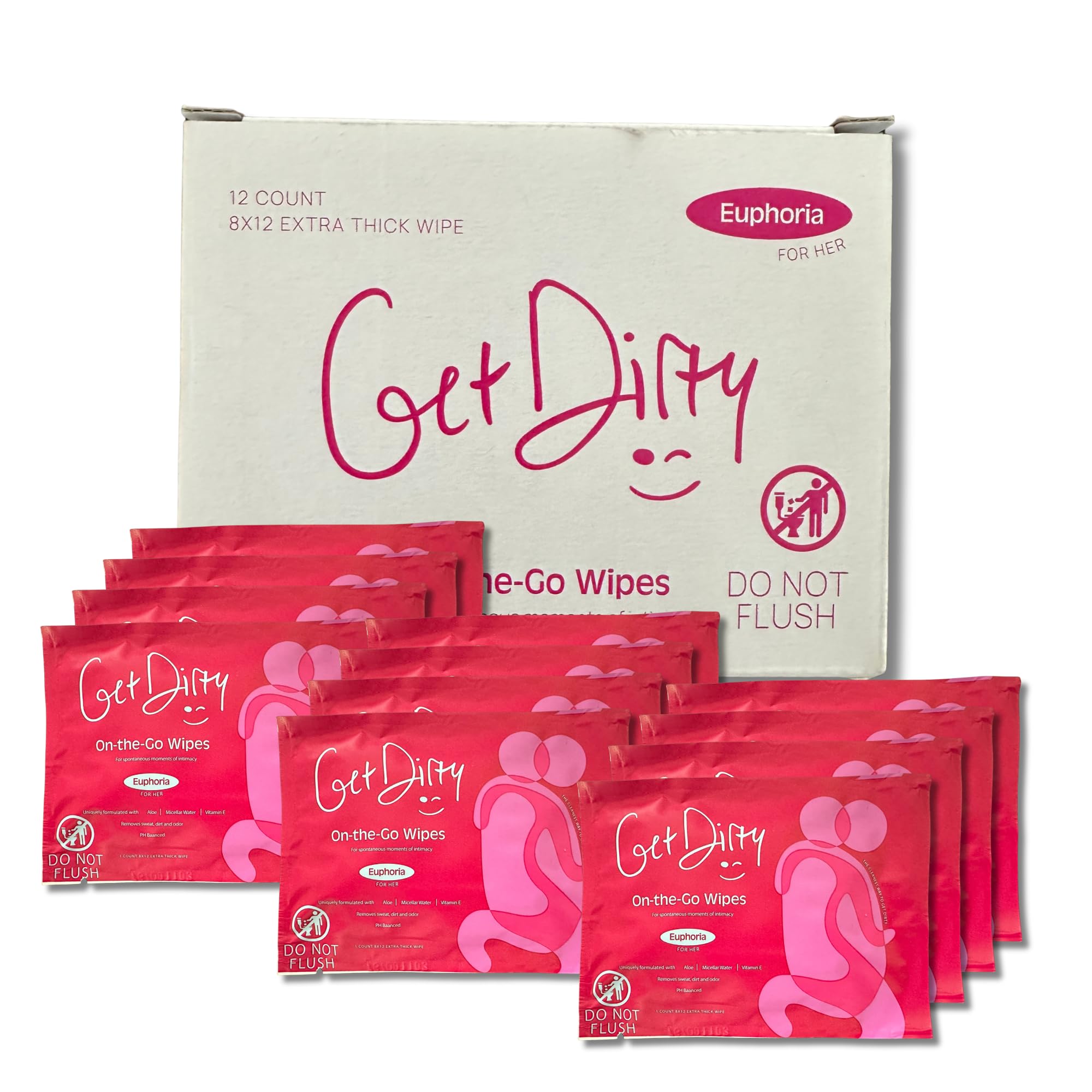 Get Dirty Wipes For Women - Easy, Discreet, Effective Intimate Wipes, Full Body Feminine Wipes