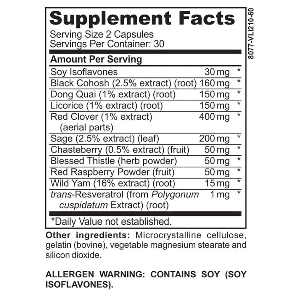 Femina + for Perimenopause and Menopause, with Black Cohosh - 60 Softgel Capsules