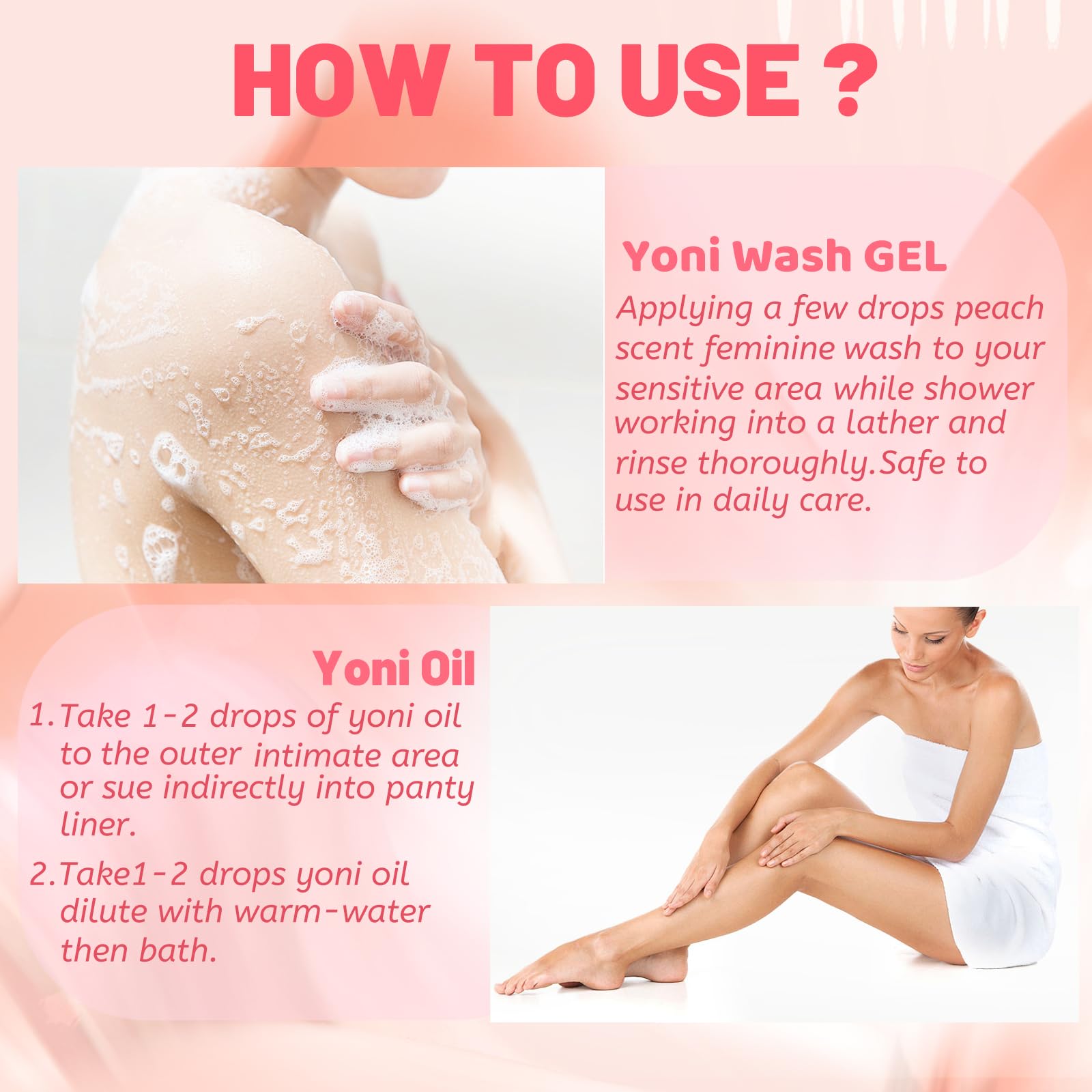 Yoni Wash Yoni Oil Yoni Bar Soap for Women ph Balance, Feminine Wash for Women Remove Odor