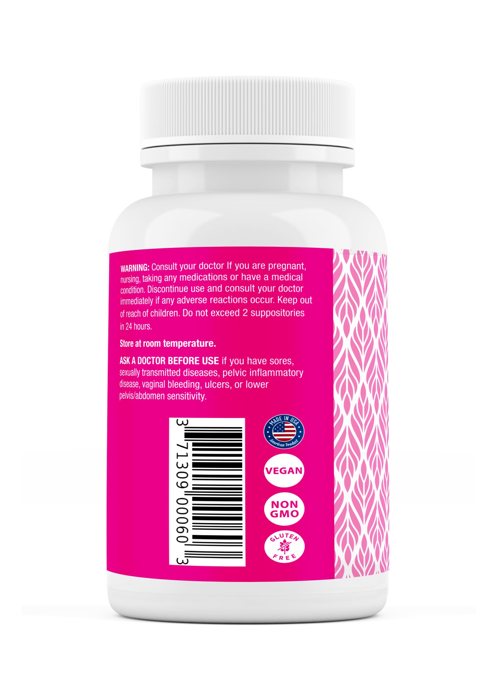 Safrel Boric Acid Vaginal Suppositories - 100% Pure Made in USA - Intimate Health Support