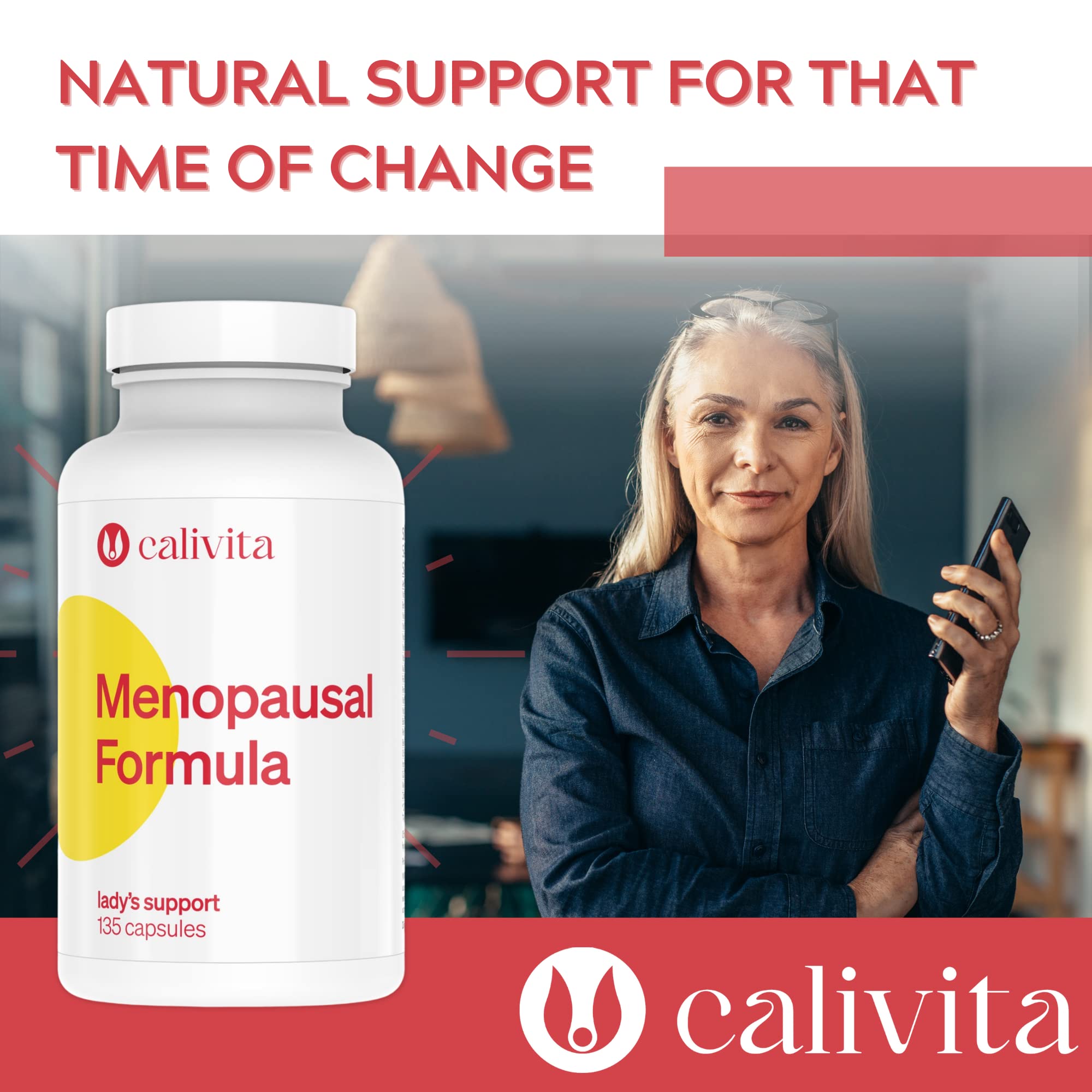 CaliVita Menopausal Formula - Menopause Relief Supplements for Women with Dong Quai, Black Kohosh