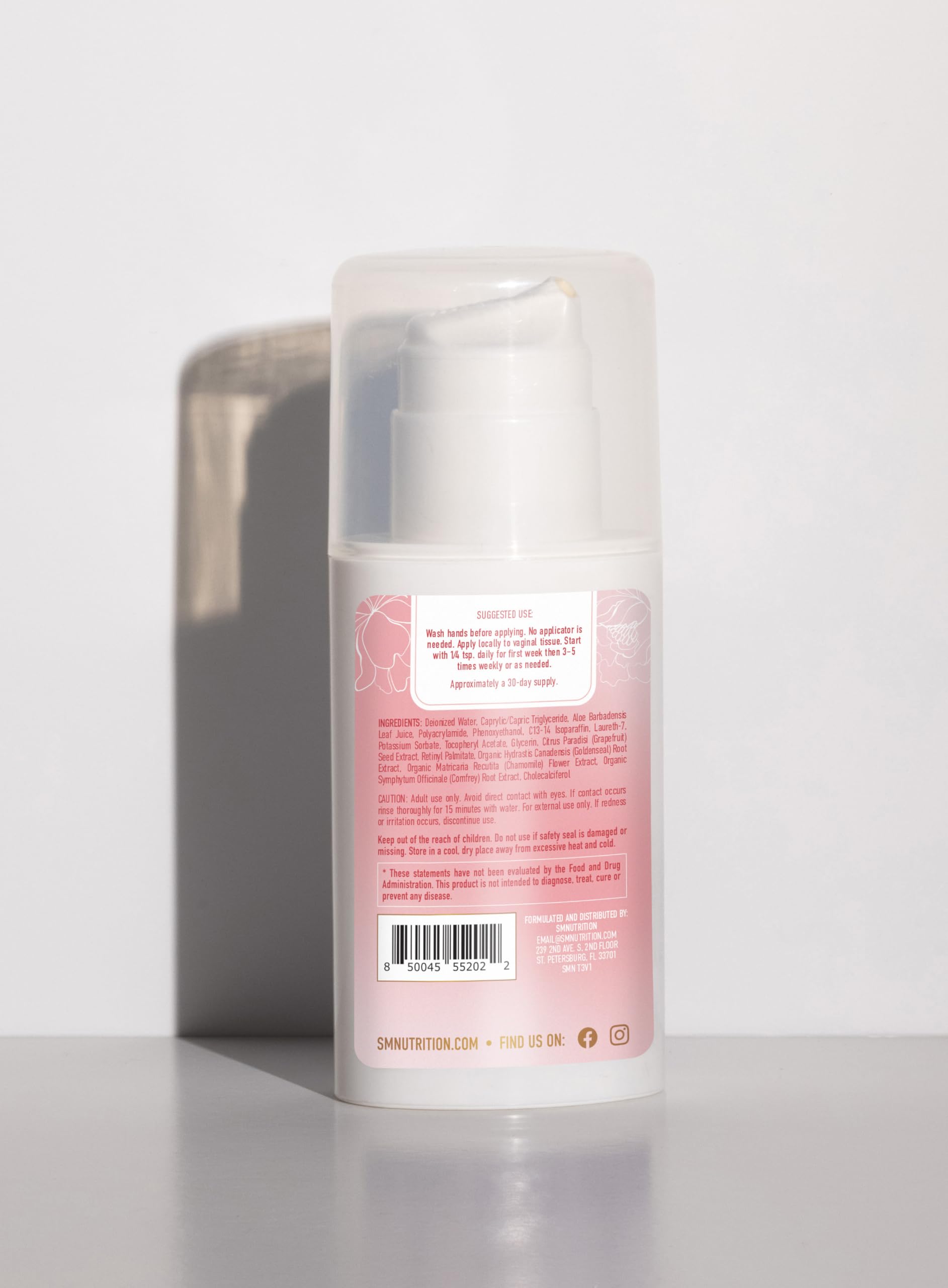 Vulva Rescue Moisturizer Cream | 3oz. PUMP | Soothes Vaginal Itch & Dryness | No Estrogen or Fragrance