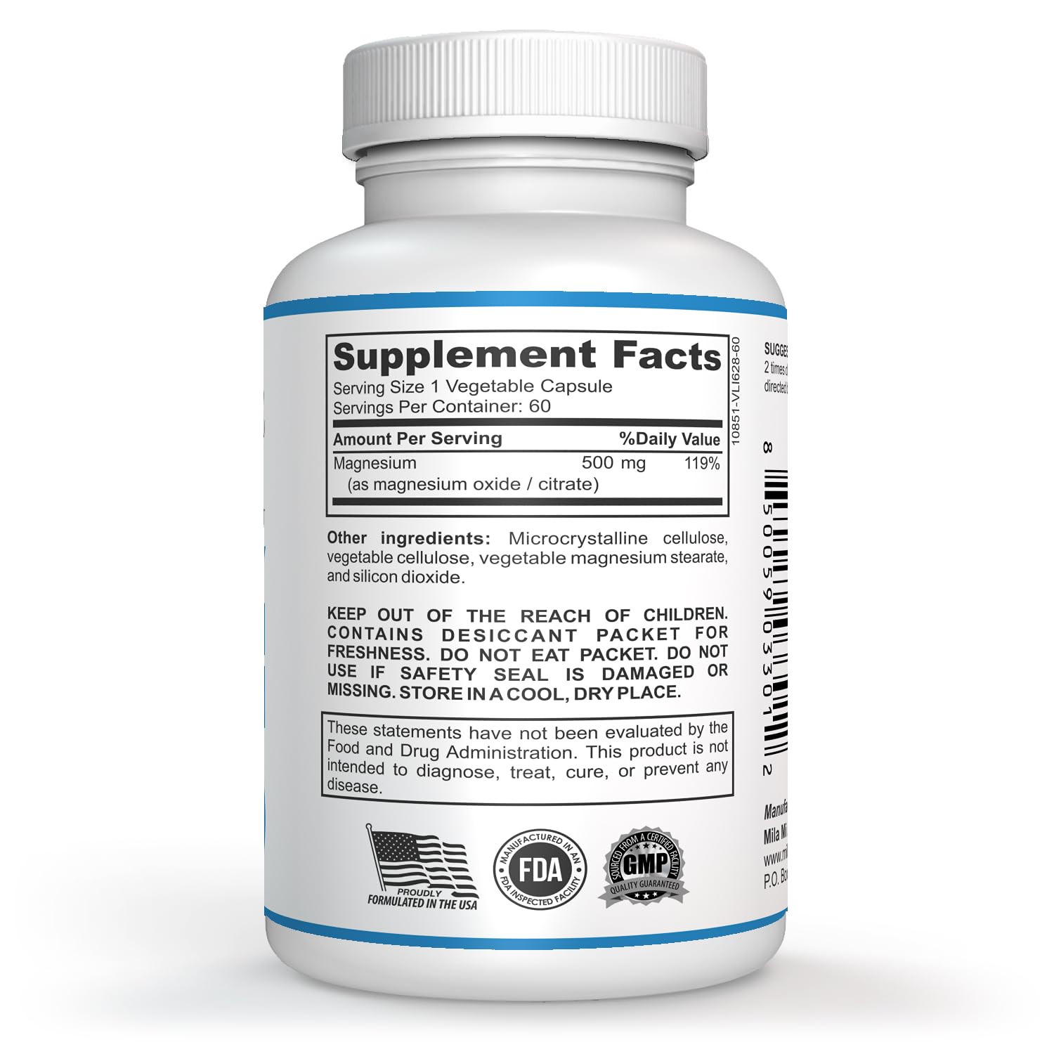 Milamiamor High Potency Magnesium | Whole Body Support | Heart, Nerve and Bone