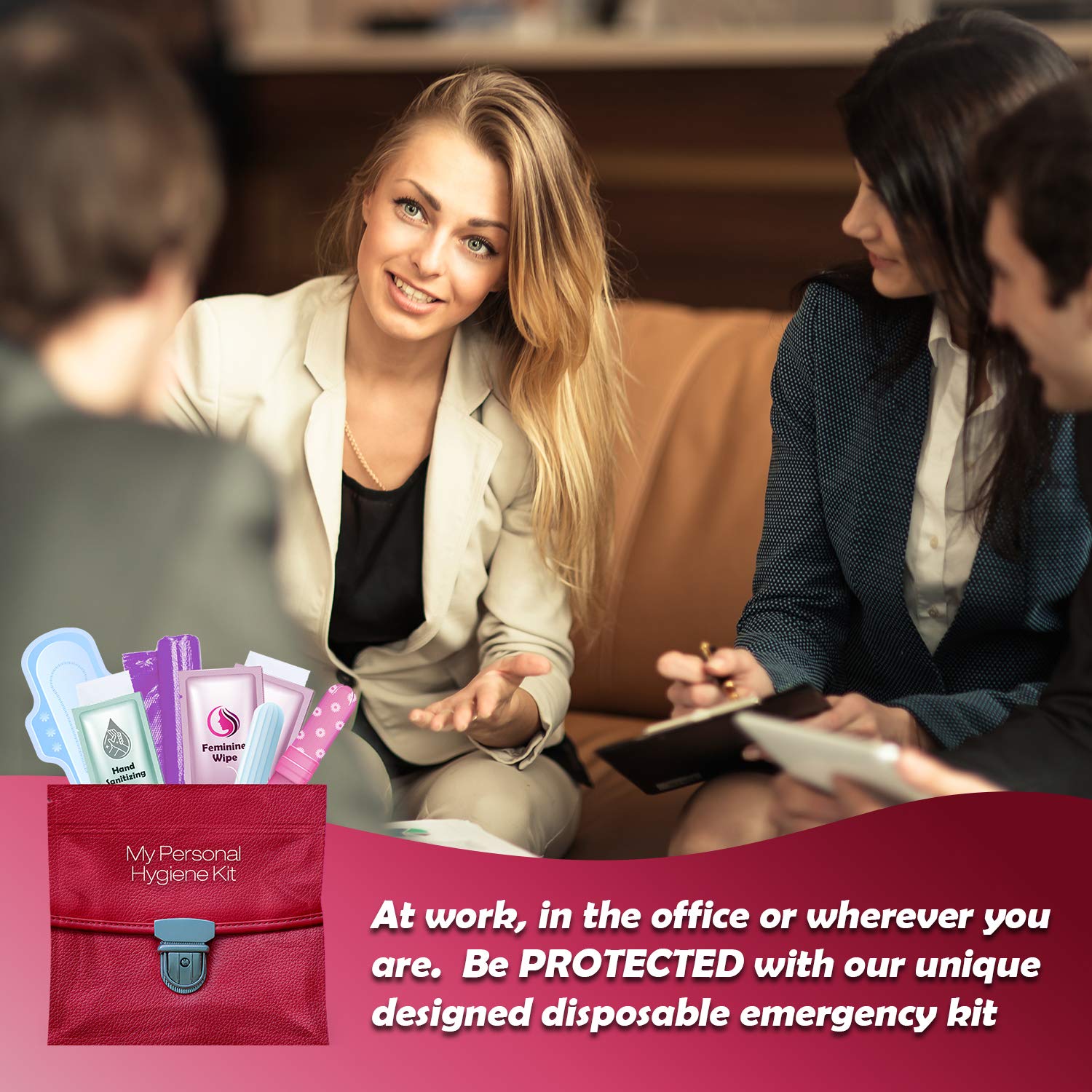 Menstrual Kit All-in-One | Convenience on The Go | Single Period Kit Pack for Travelling, Tweens