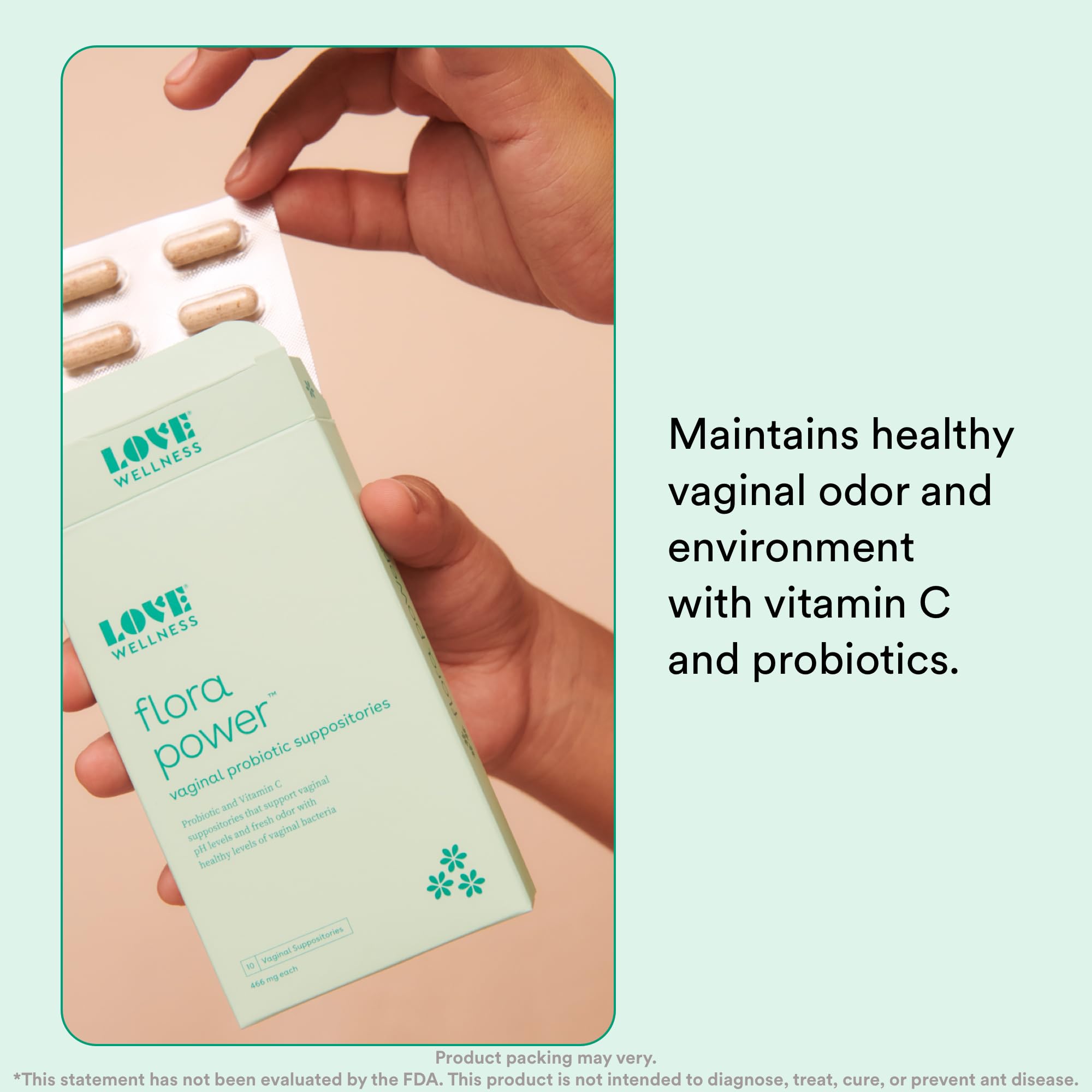 Love Wellness Flora Power & Good Girl Probiotics | Vaginal Suppositories & Prebiotics for Women
