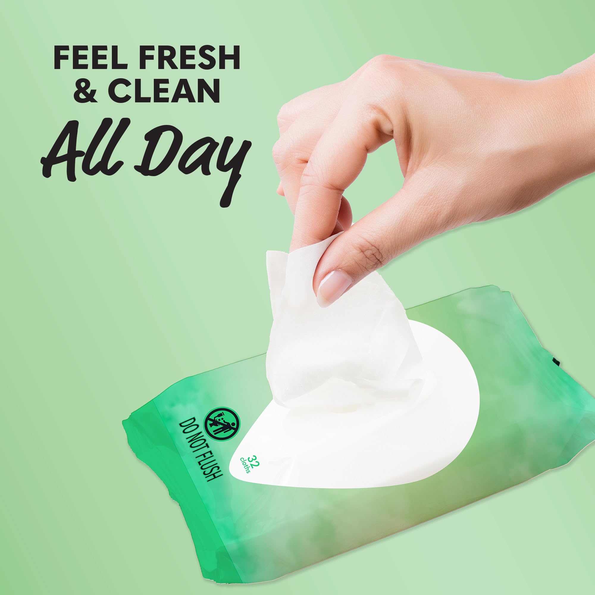 Summer's Eve Aloe Love Gentle Daily Feminine Wipes, Removes Odor, pH balanced, 32 Count, 12 Pack