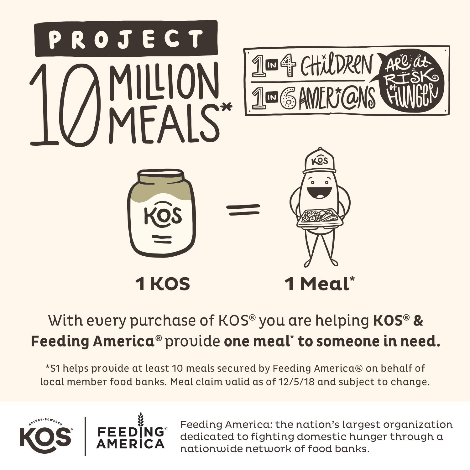 KOS Vegan Protein Powder Erythritol Free, Vanilla USDA Organic - Pea Protein Blend