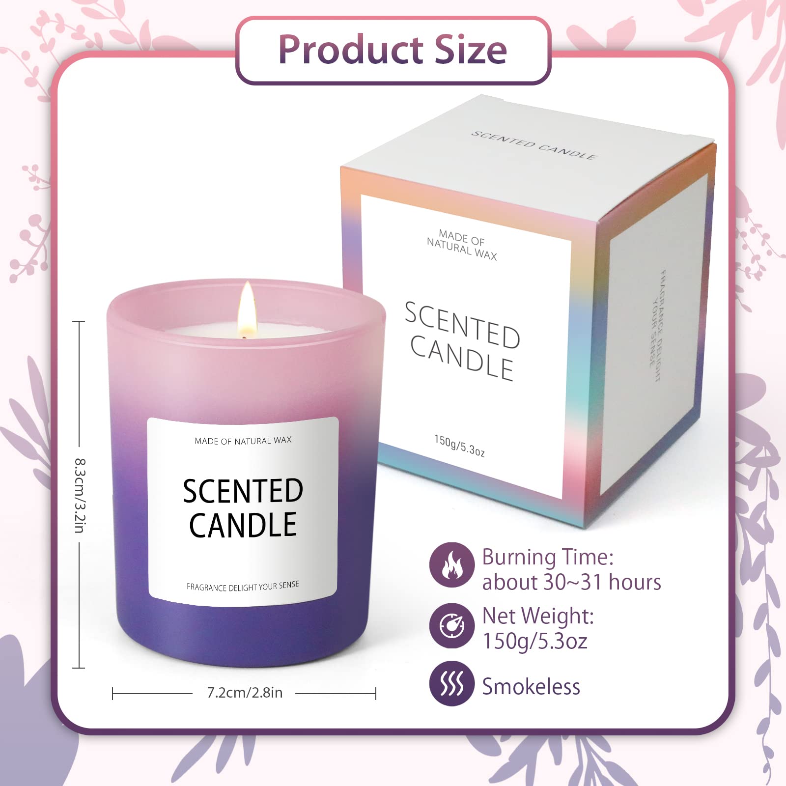 Candles, Scented Candles, Candles for Home Scented, Scented Candle Gift Set for Women