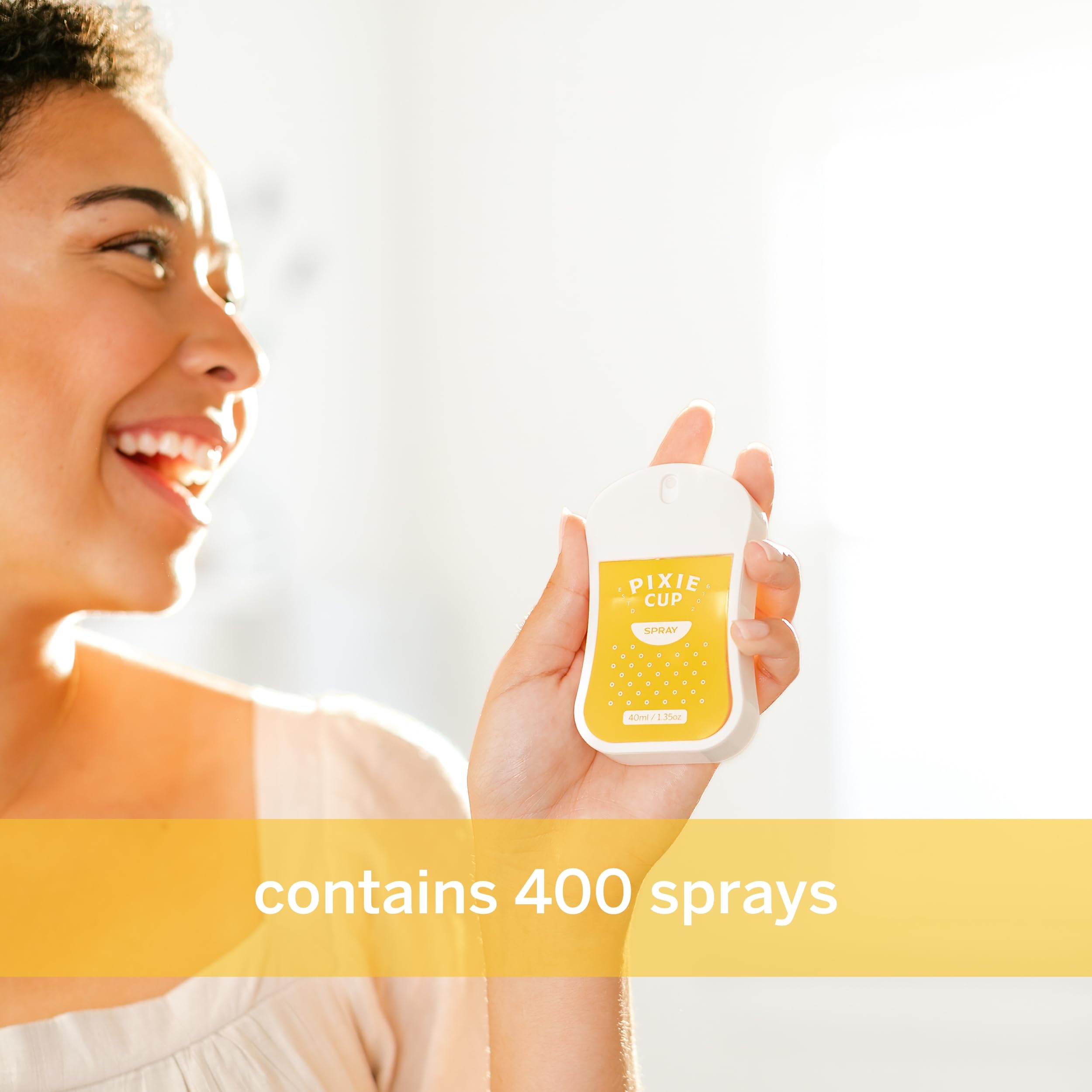 Pixie Sterilizer Spray for Menstrual Cups - Complete Sterilization in Just A Quick Spray - 100% Hypoallergenic