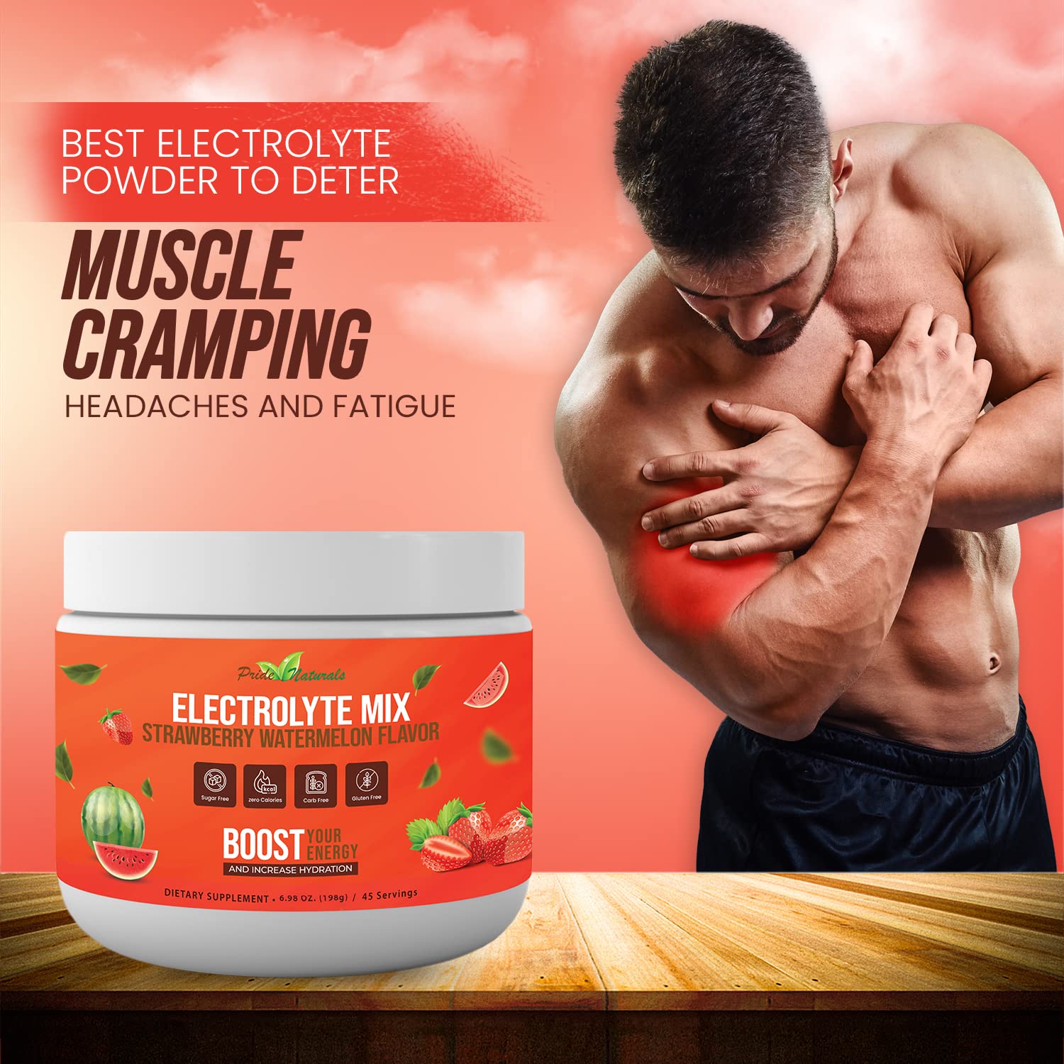 Electrolyte Powder - Refreshing Workout Recovery Electrolytes, Sugar Free, Gluten Free