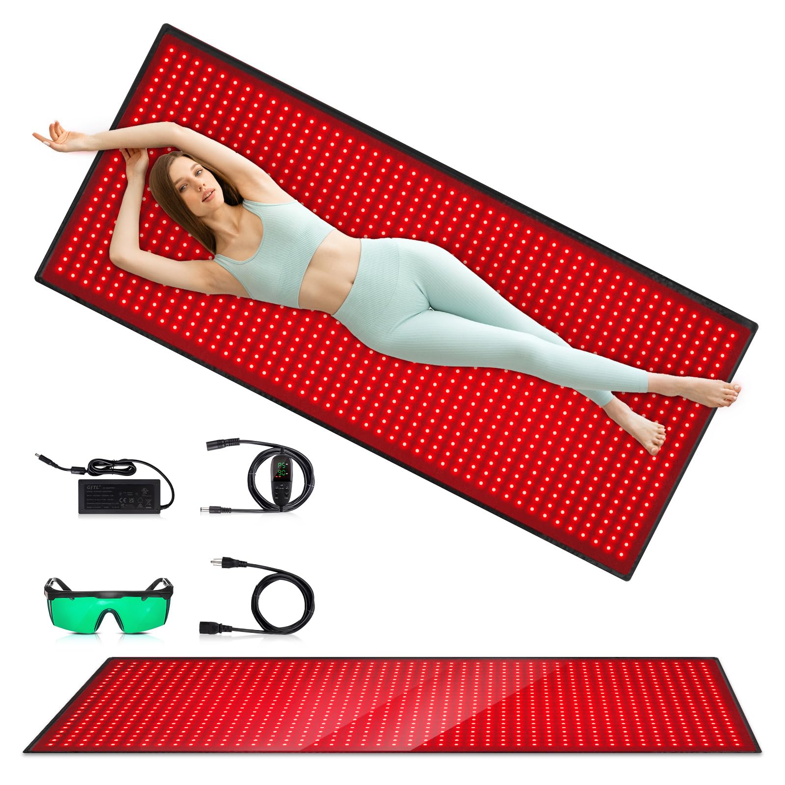 Red Light Therapy Mat for Body, 71"x 31" Red Light Therapy Blanket Red Near Infrared 660nm 850nm