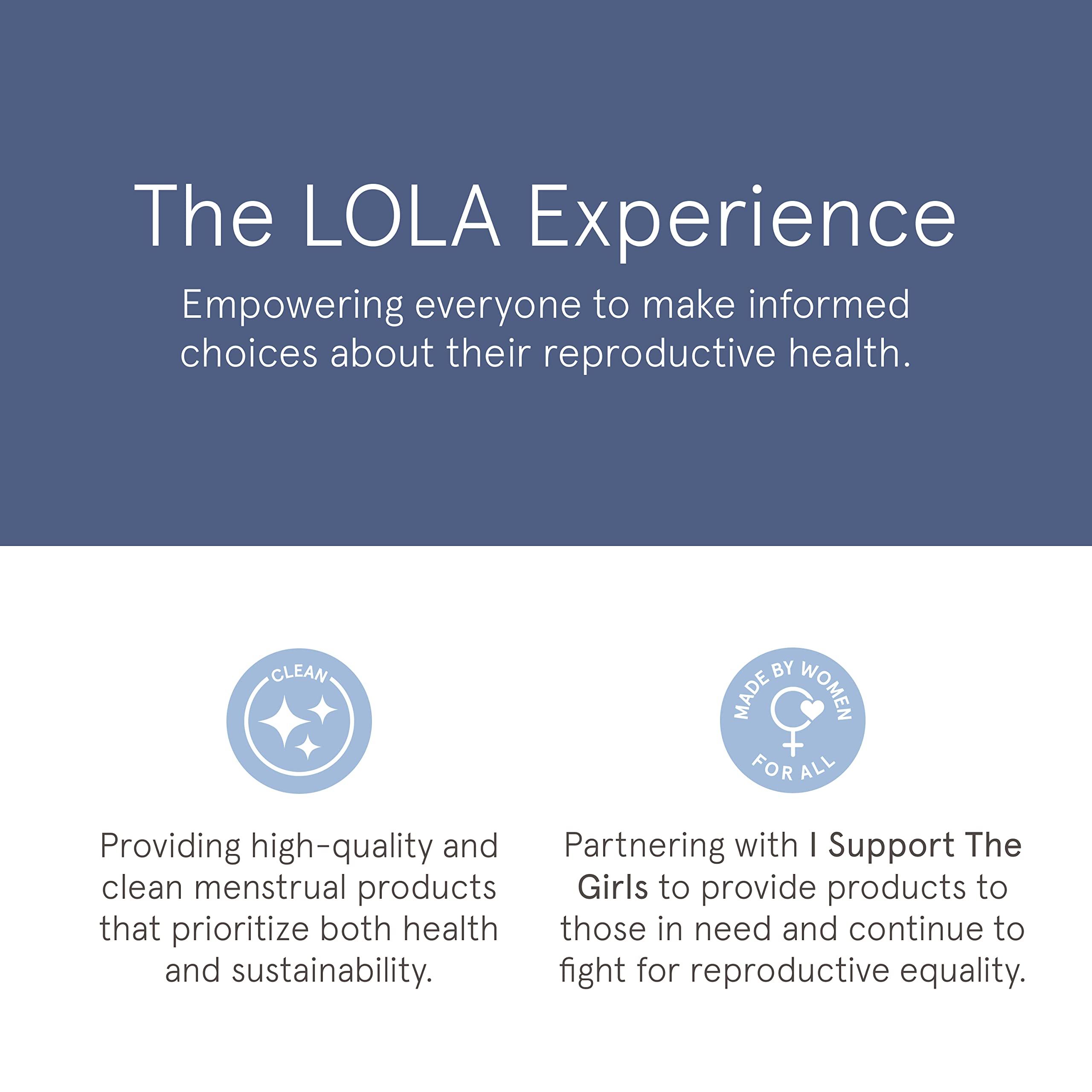 LOLA Ultra Thin Liners, 108 Count - Cotton Panty Liners for Women, Hypoallergenic Pads for Women